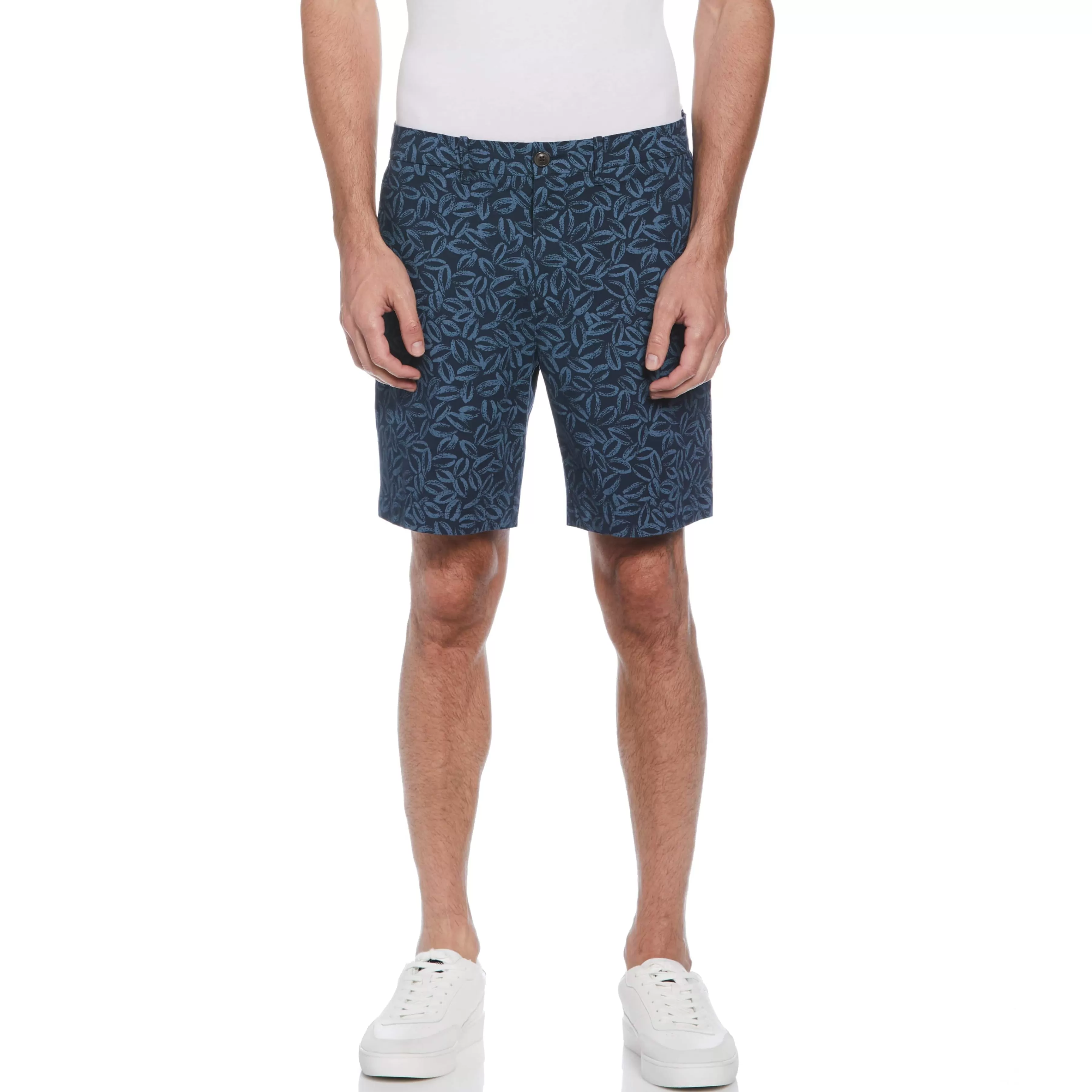 Best Sale Linen Blend Oval Print Short Men Shorts