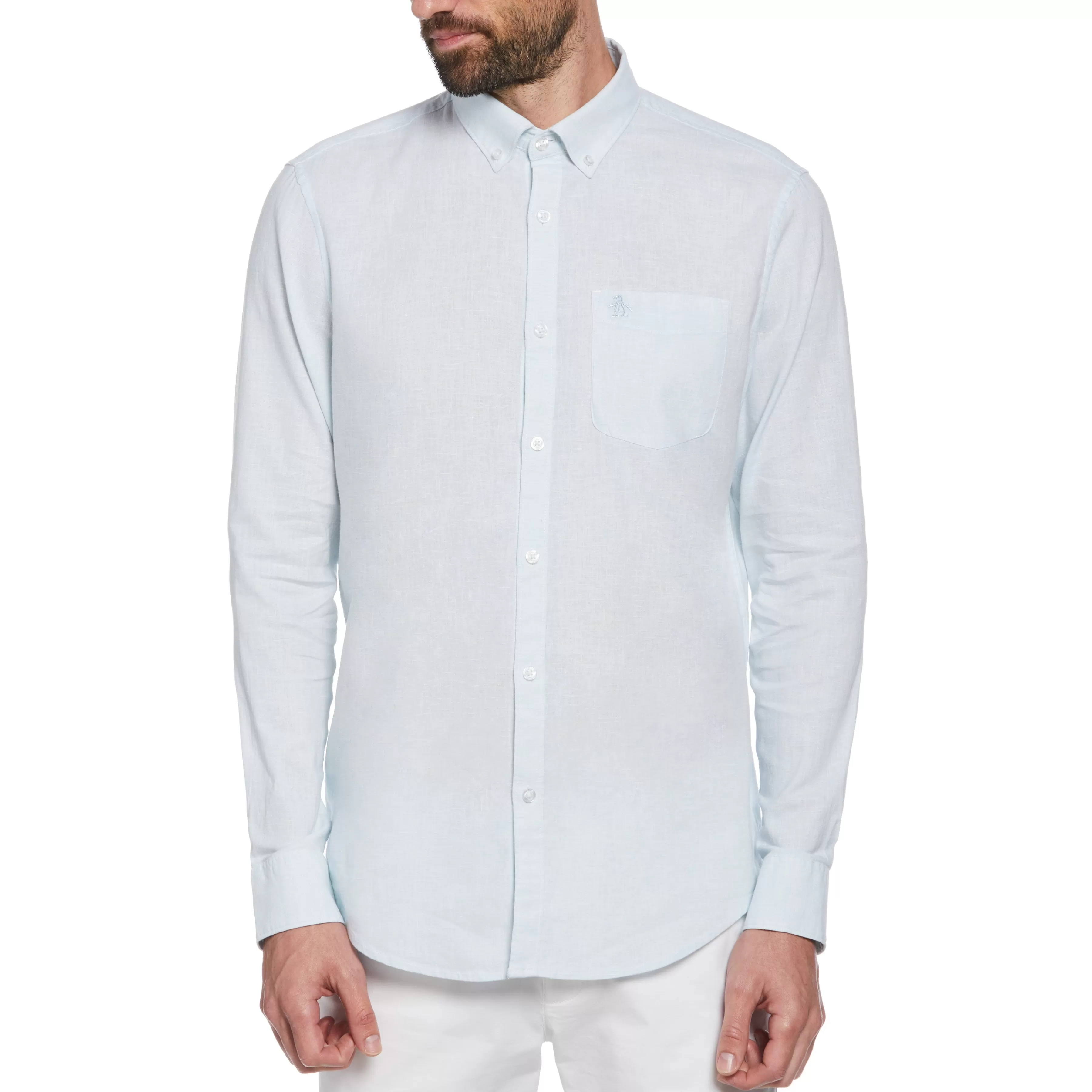 Shop Linen Blend Shirt Men Shirts