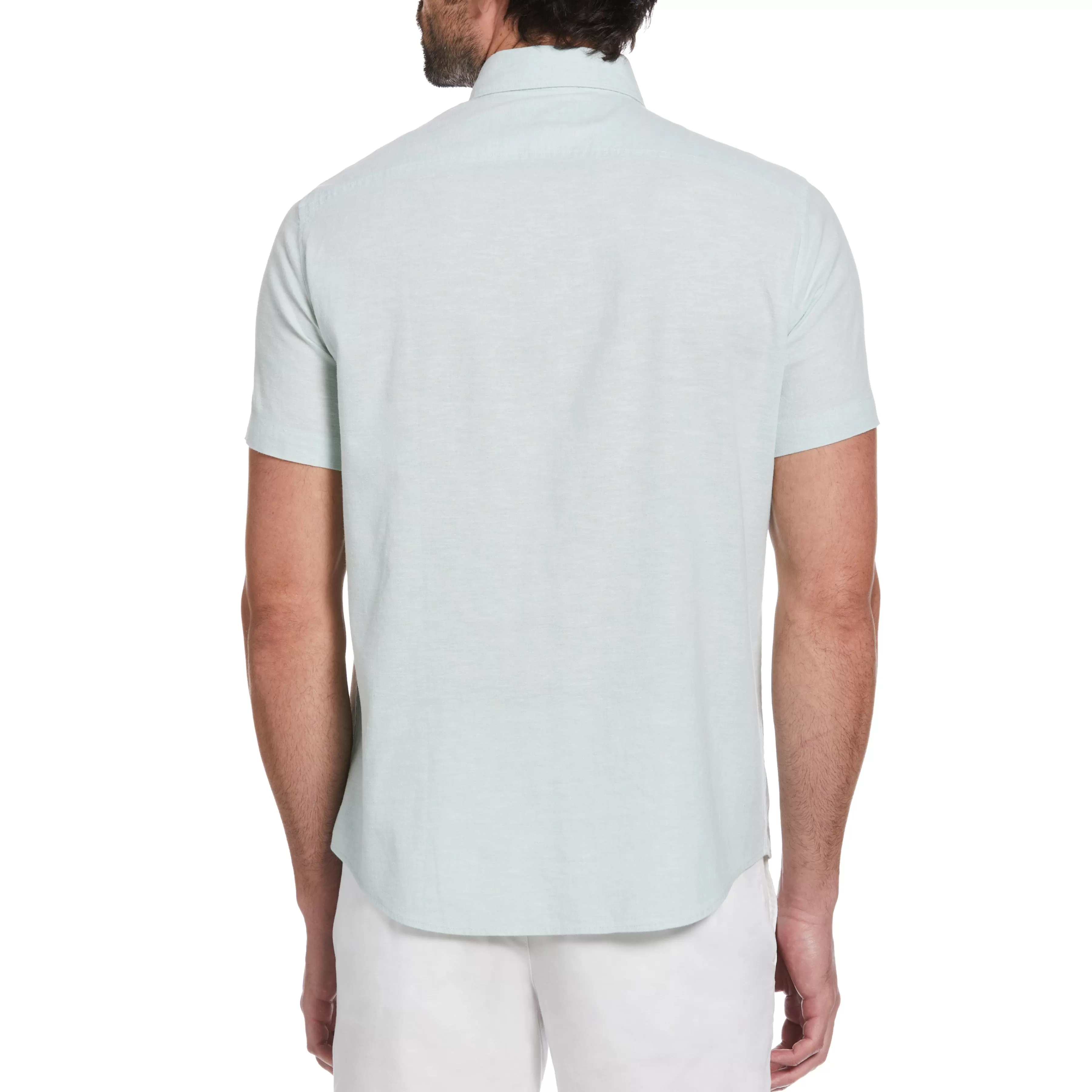 Outlet Linen Blend Shirt Men Shirts