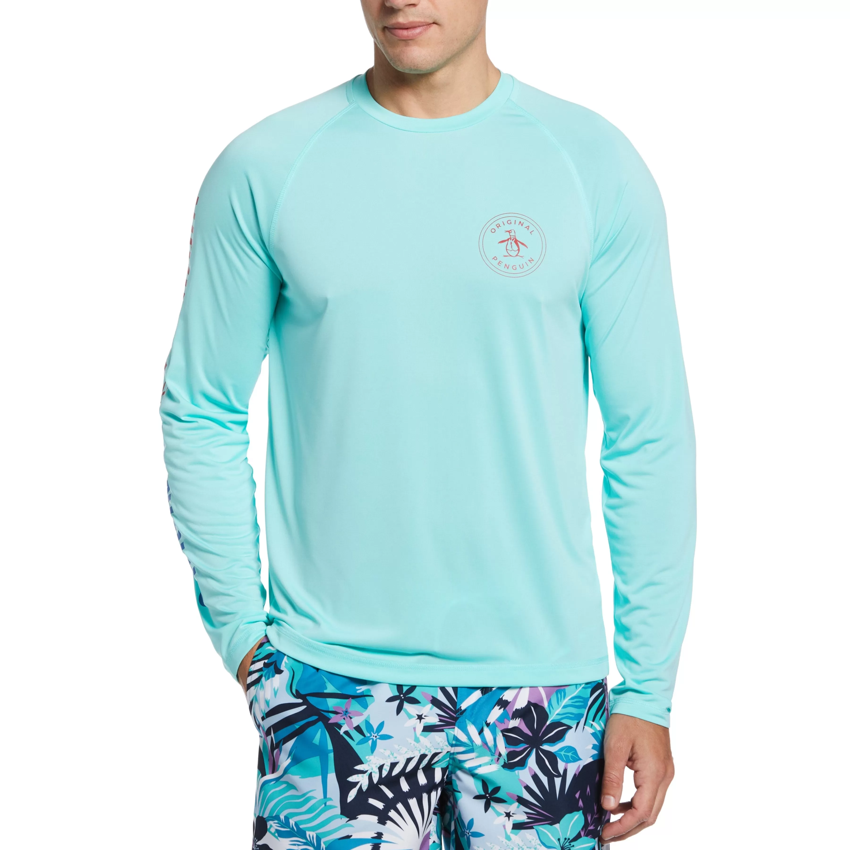 Cheap Logo Rash Guard Men Swim