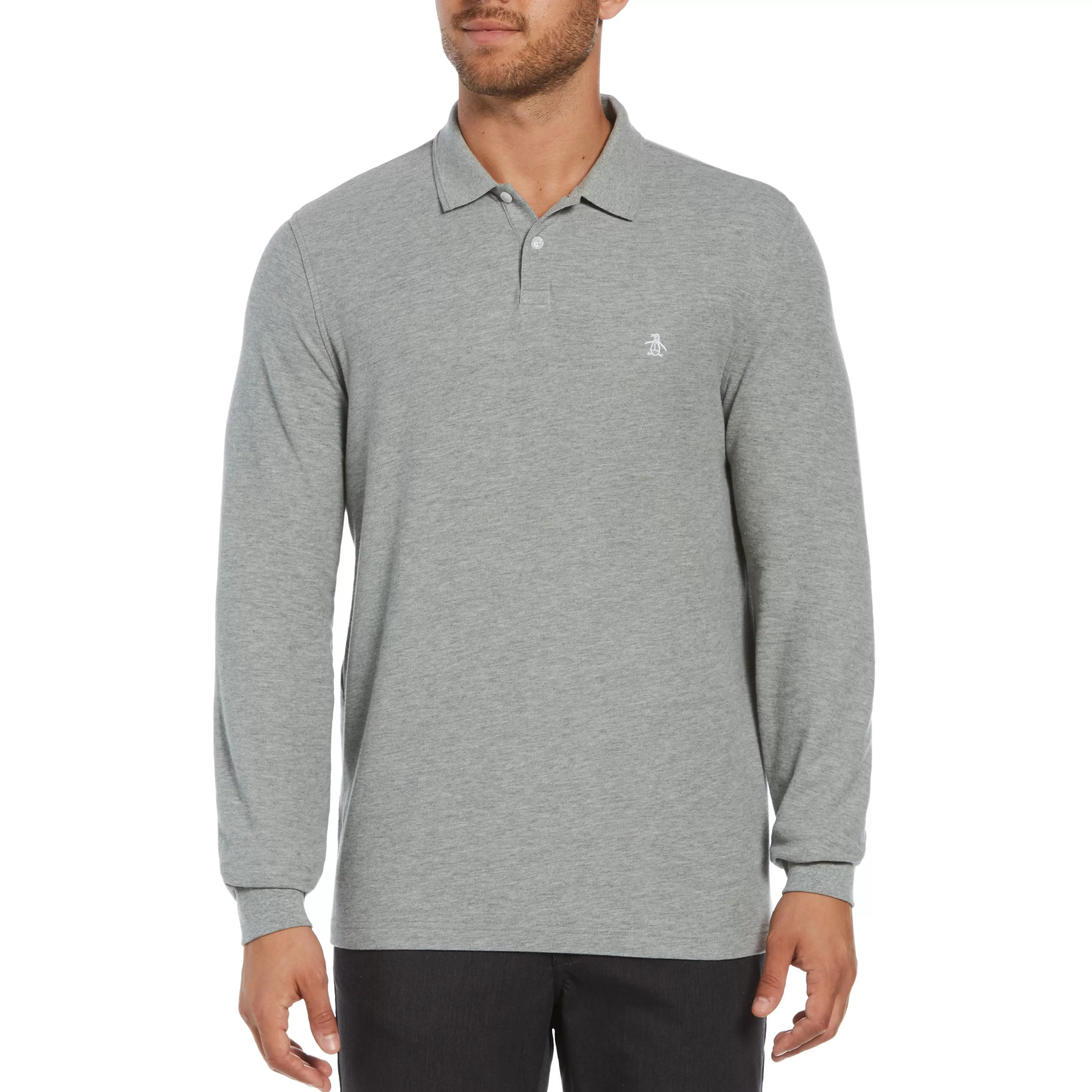 Store Long Sleeve Pique Polo Men Polos
