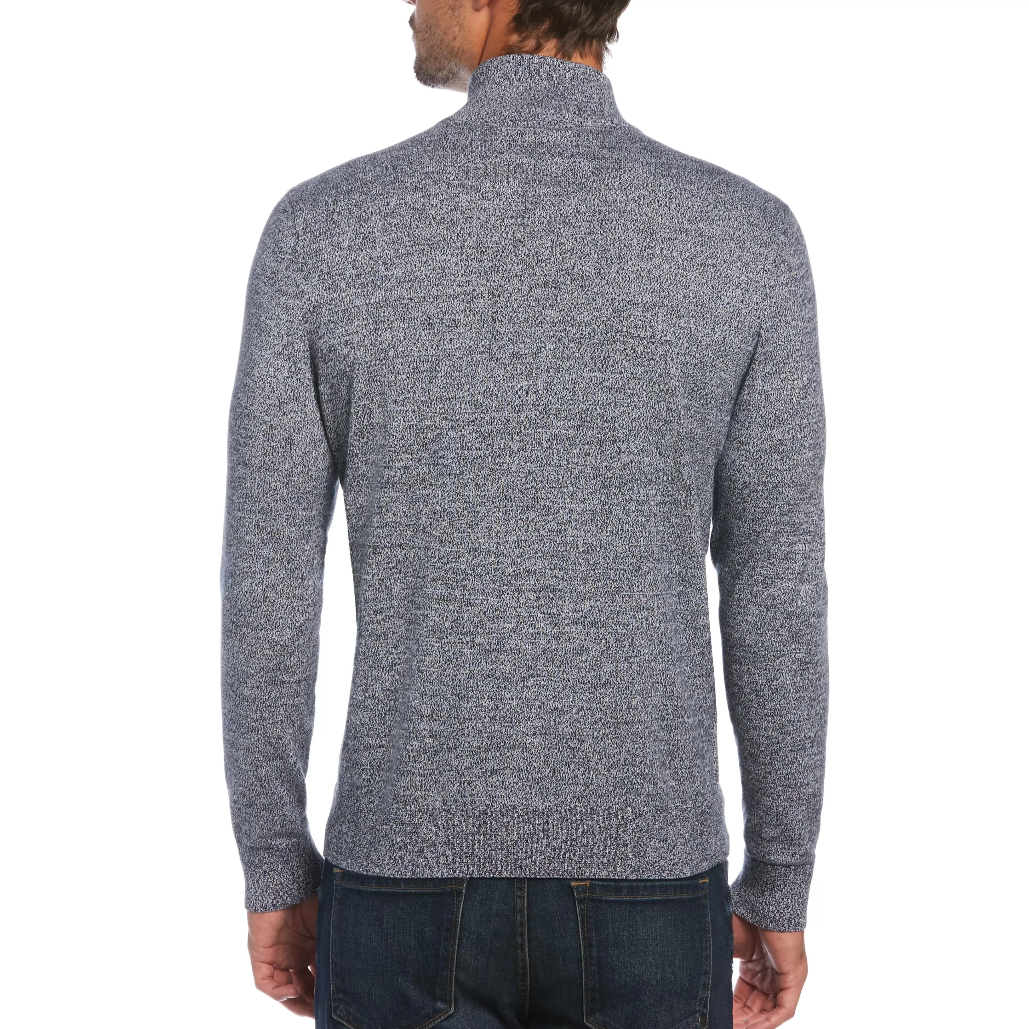 Discount Marled 1/4 Zip Sweater Men Sweaters