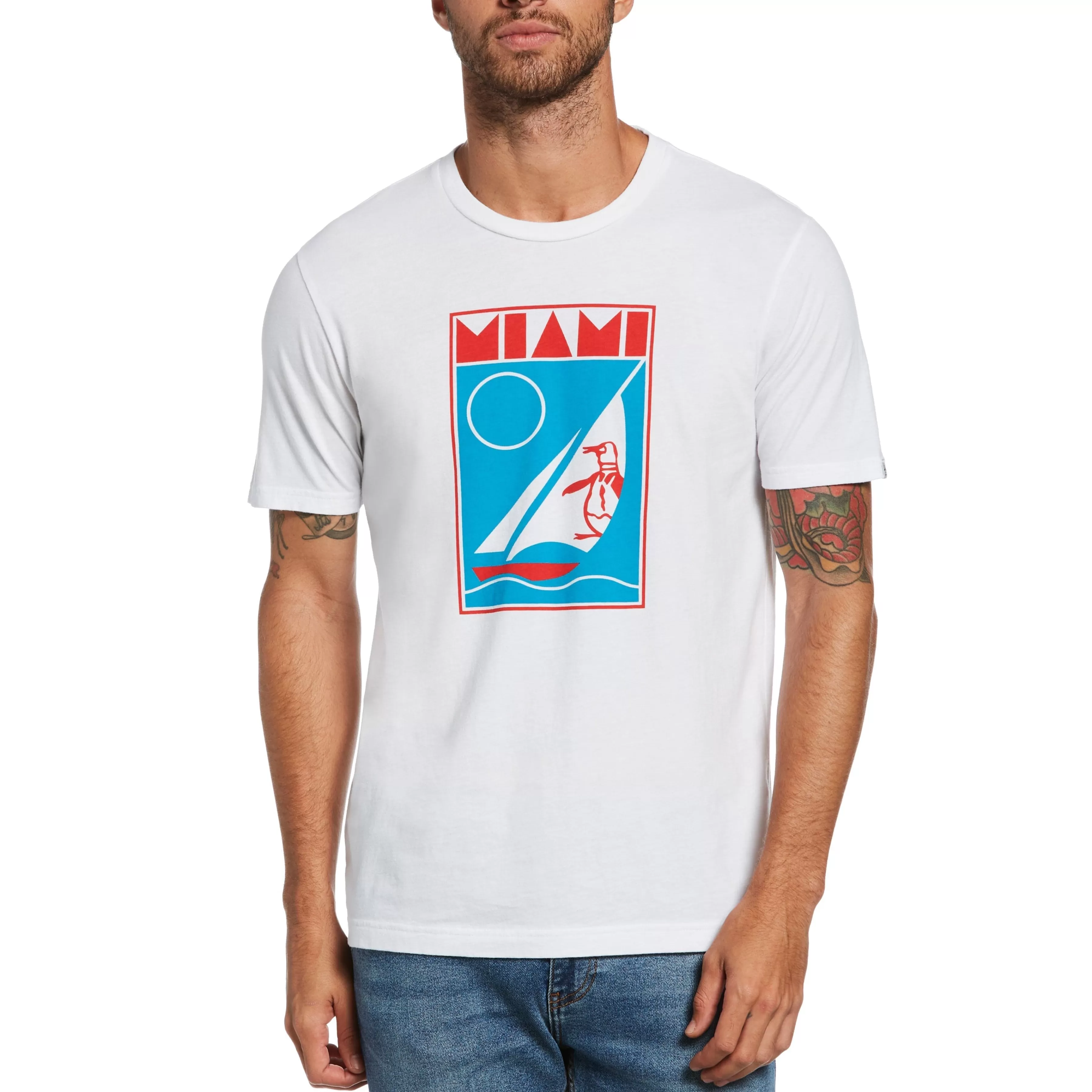 Cheap Miami Graphic Pete Tee Men Tees