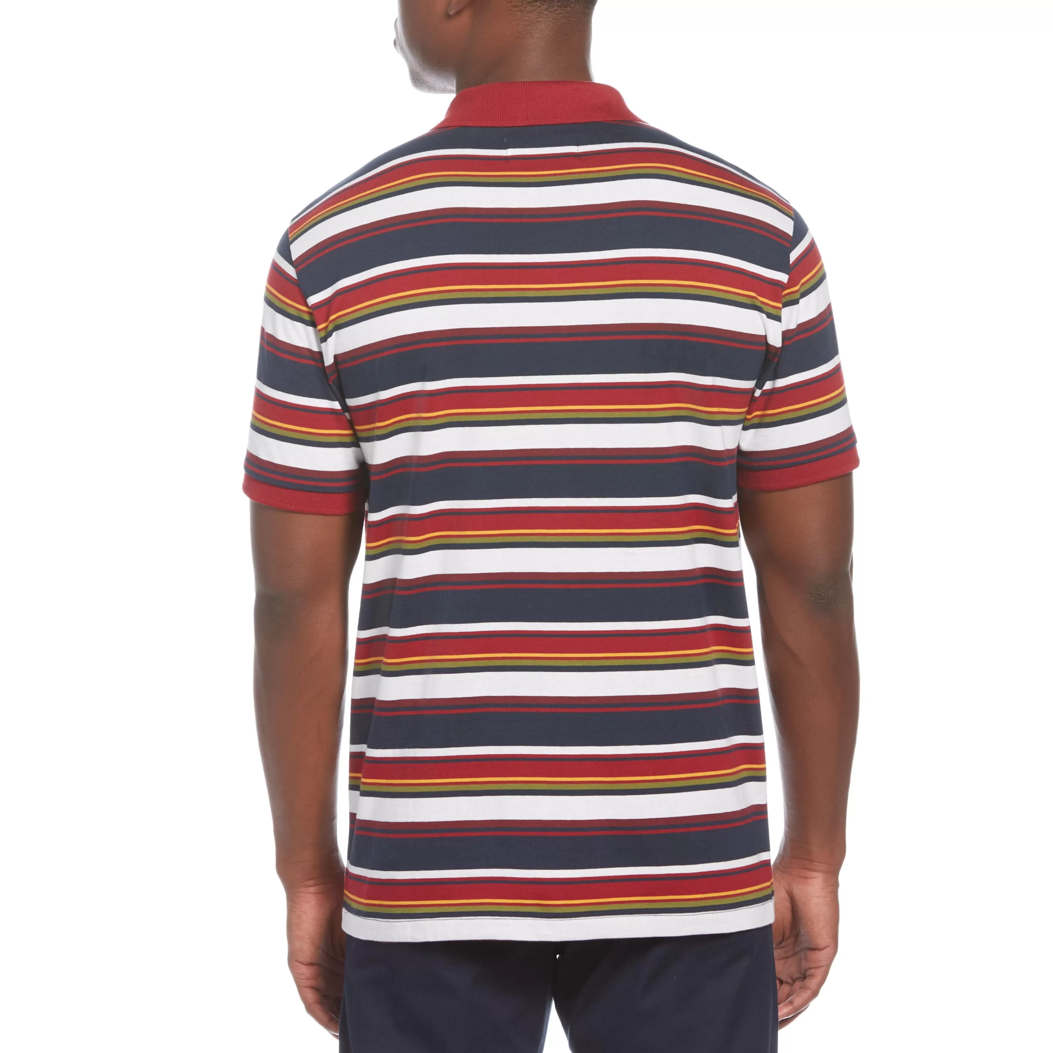 Hot Multi Stripe Polo Men Polos