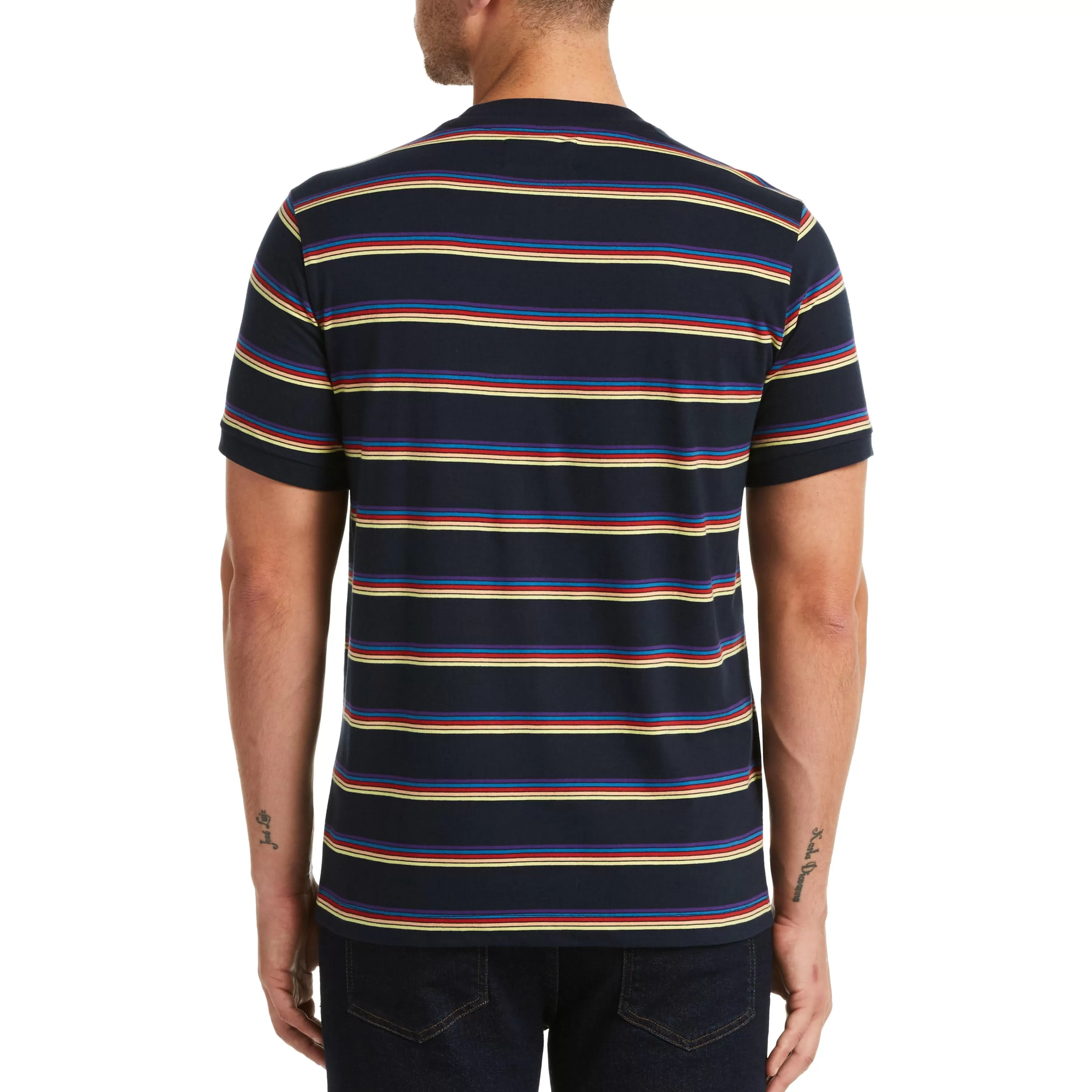 Cheap Multi Stripe Tee Men Tees
