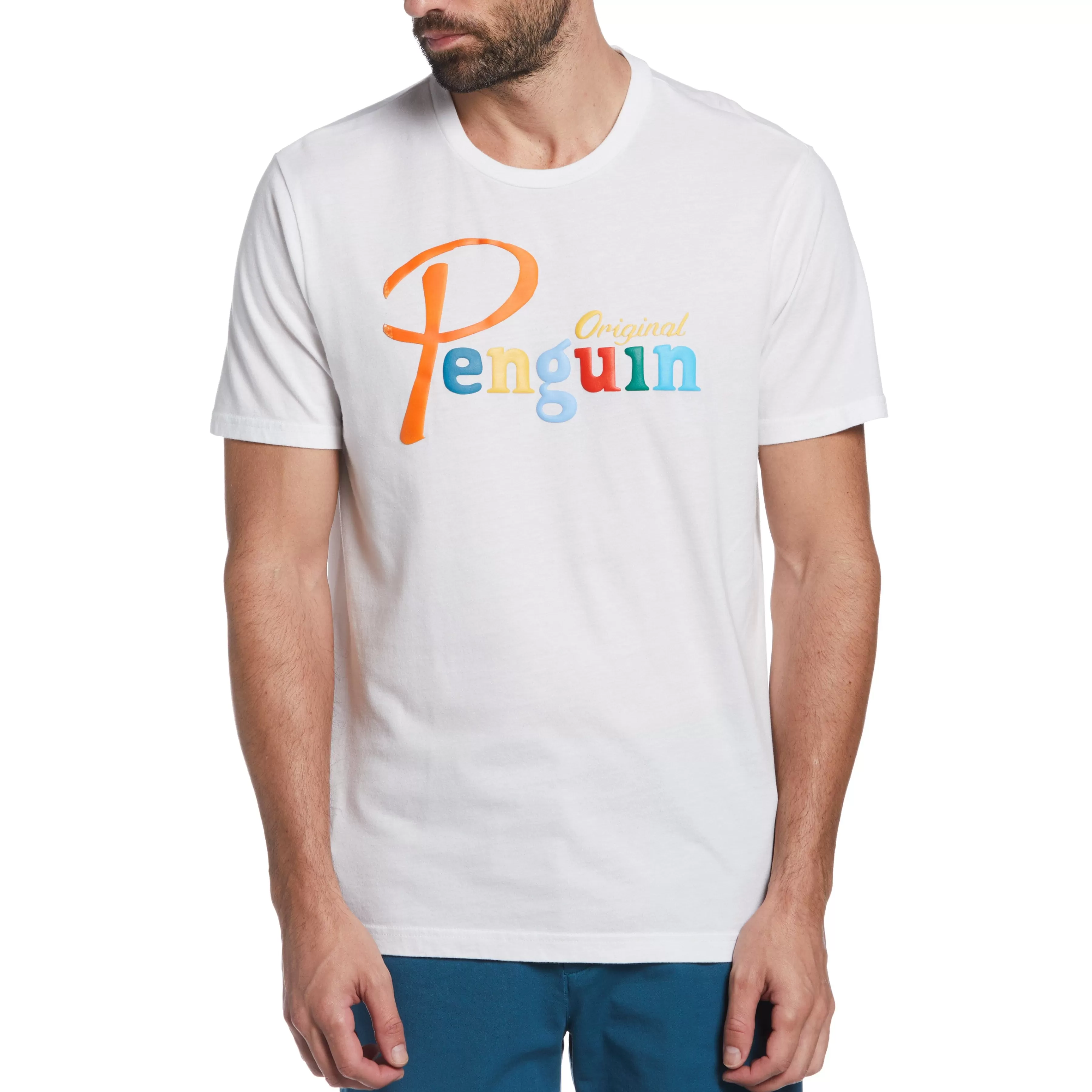 Clearance Multi-Color Logo Tee Men Tees