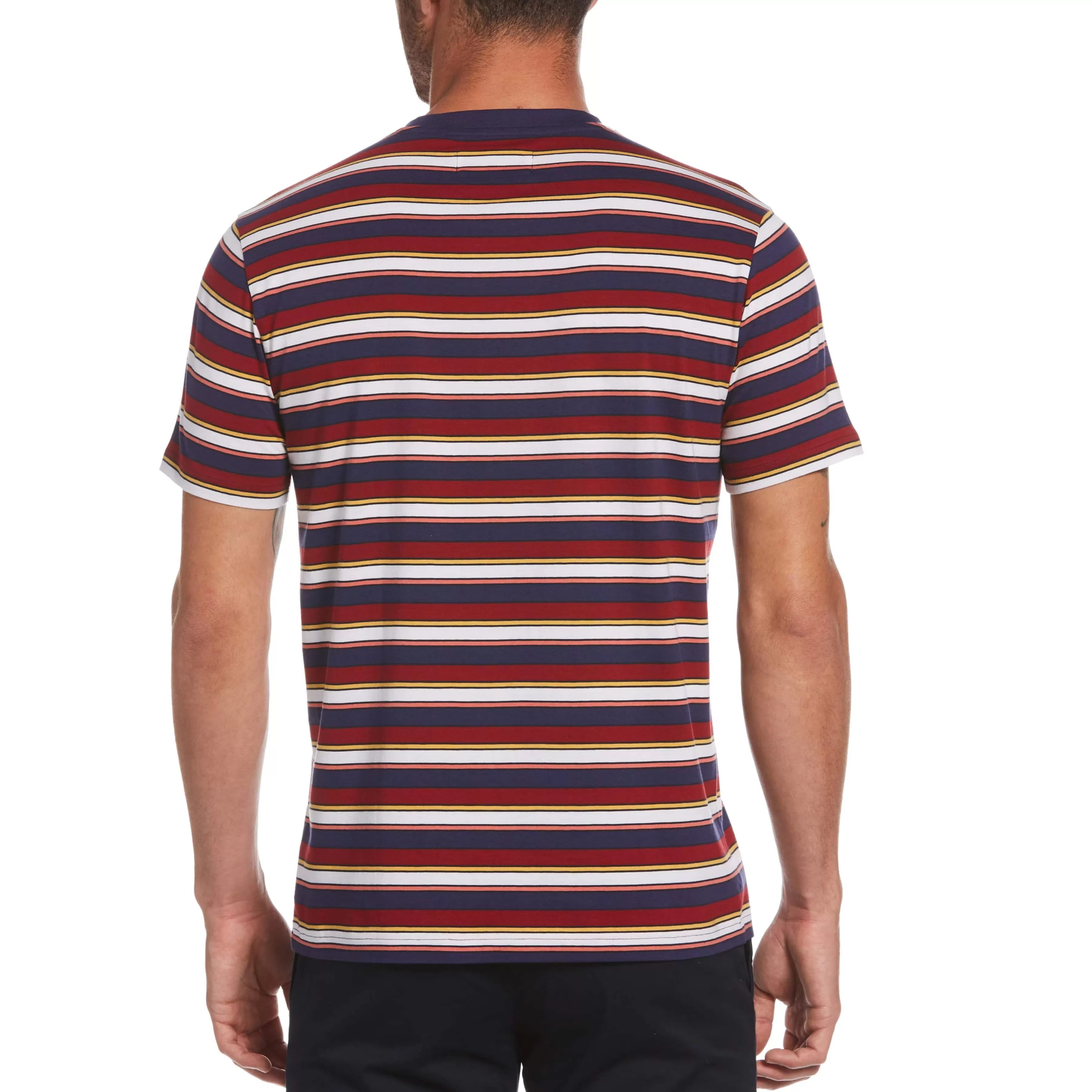 Discount Multi-Color Stripe Tee Men Tees