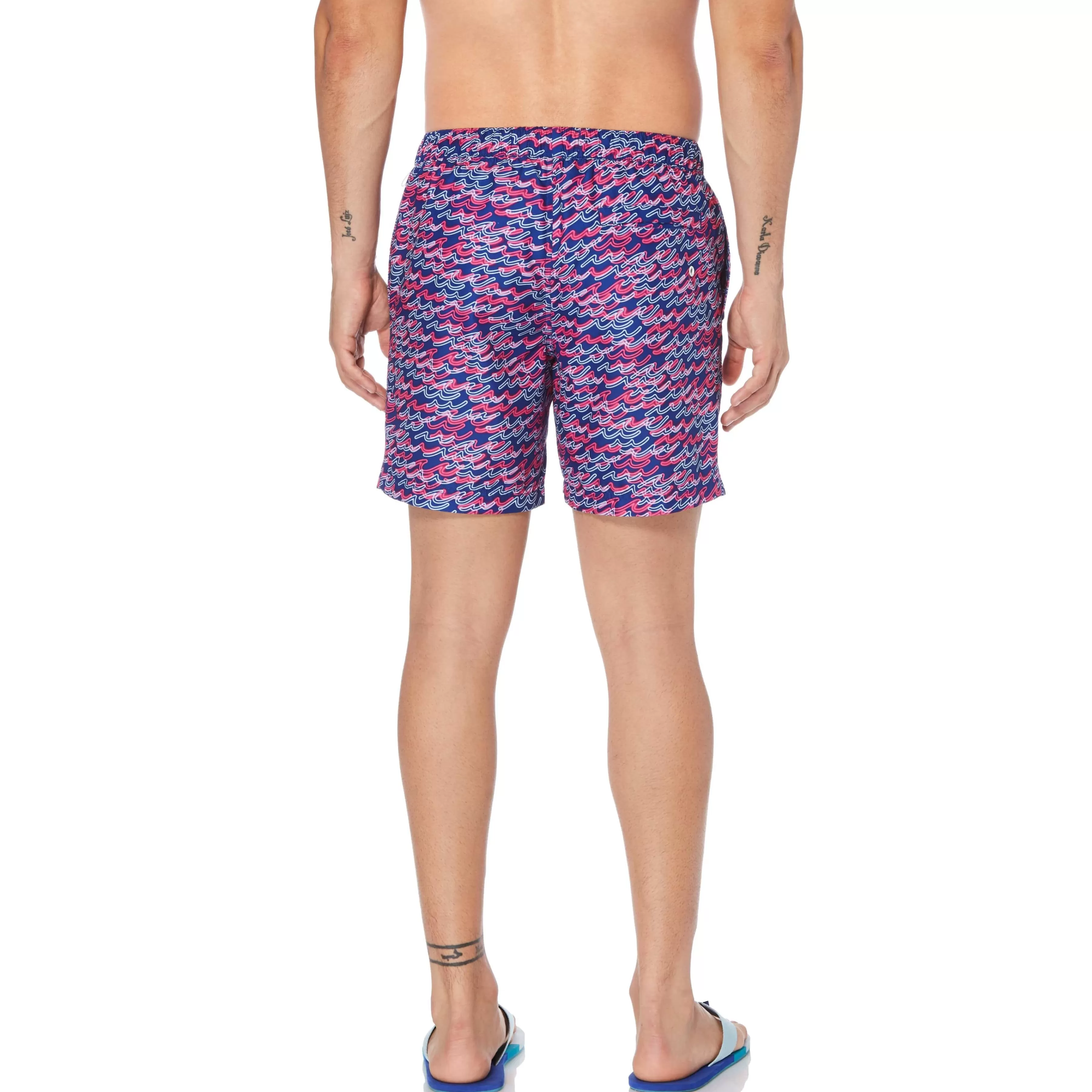 Hot Neon Wave Swim Short Men Swim