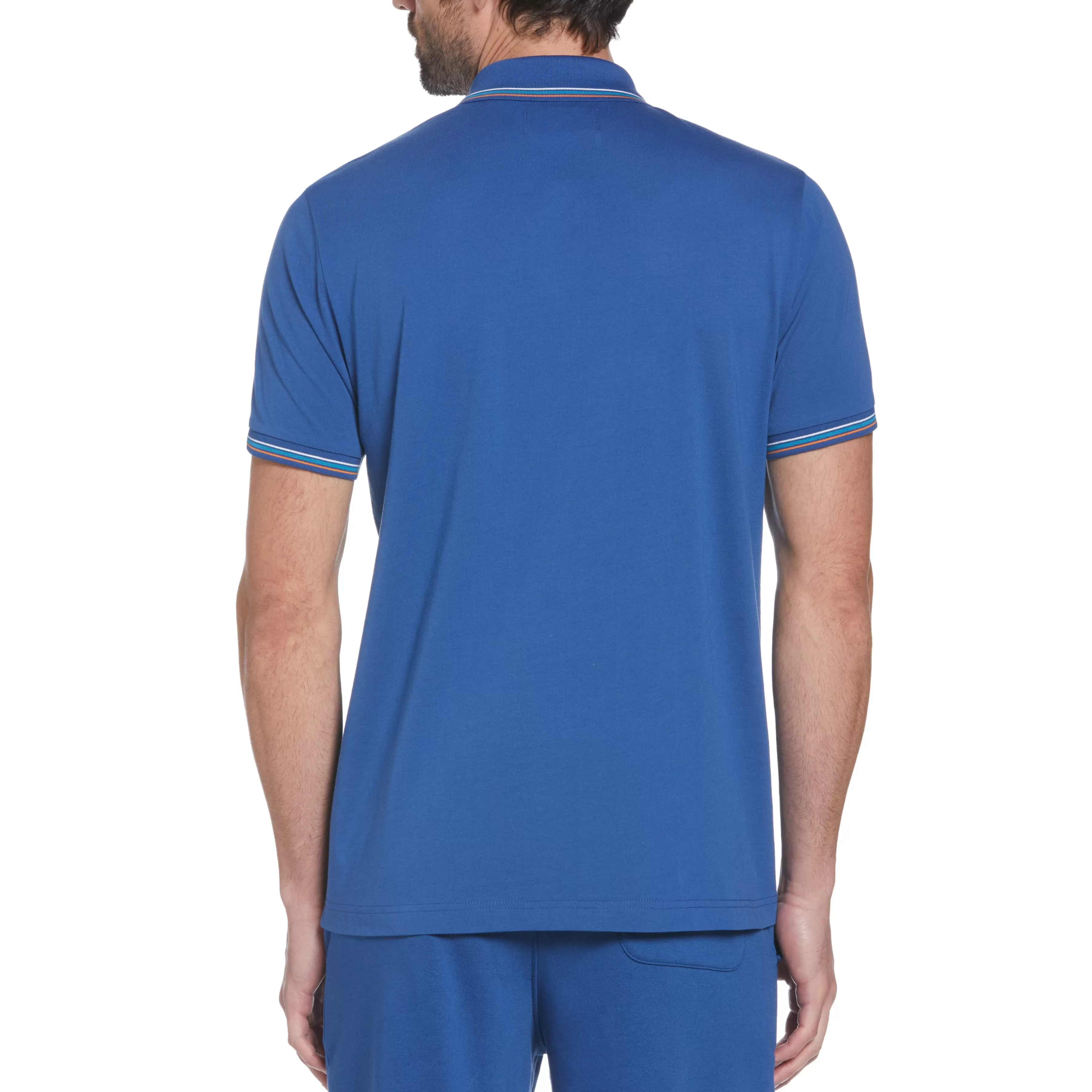 Best Sale Organic Cotton Engineered Stripe Polo Men Polos