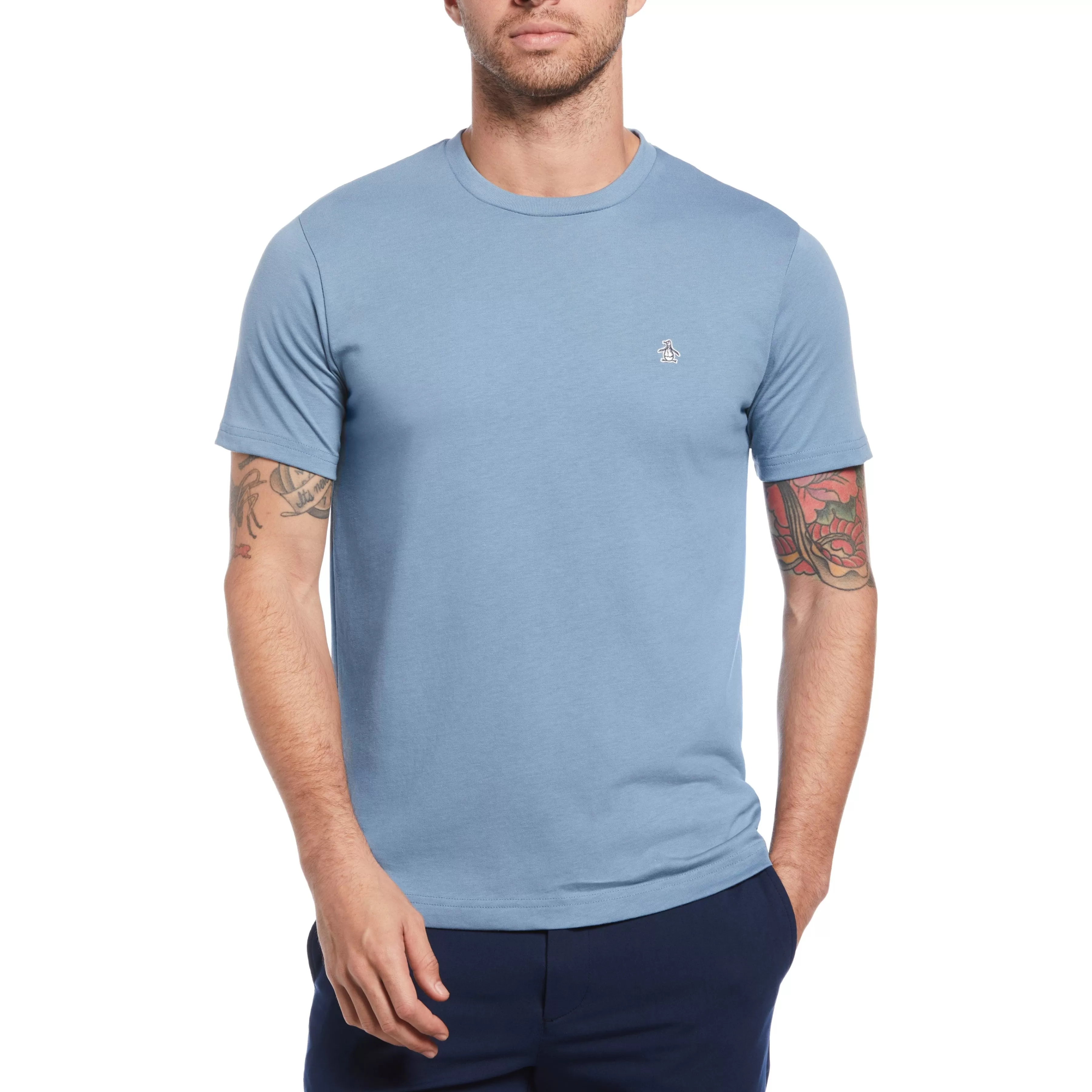 Best Sale Organic Cotton Sticker Pete Basic Tee Men Tees