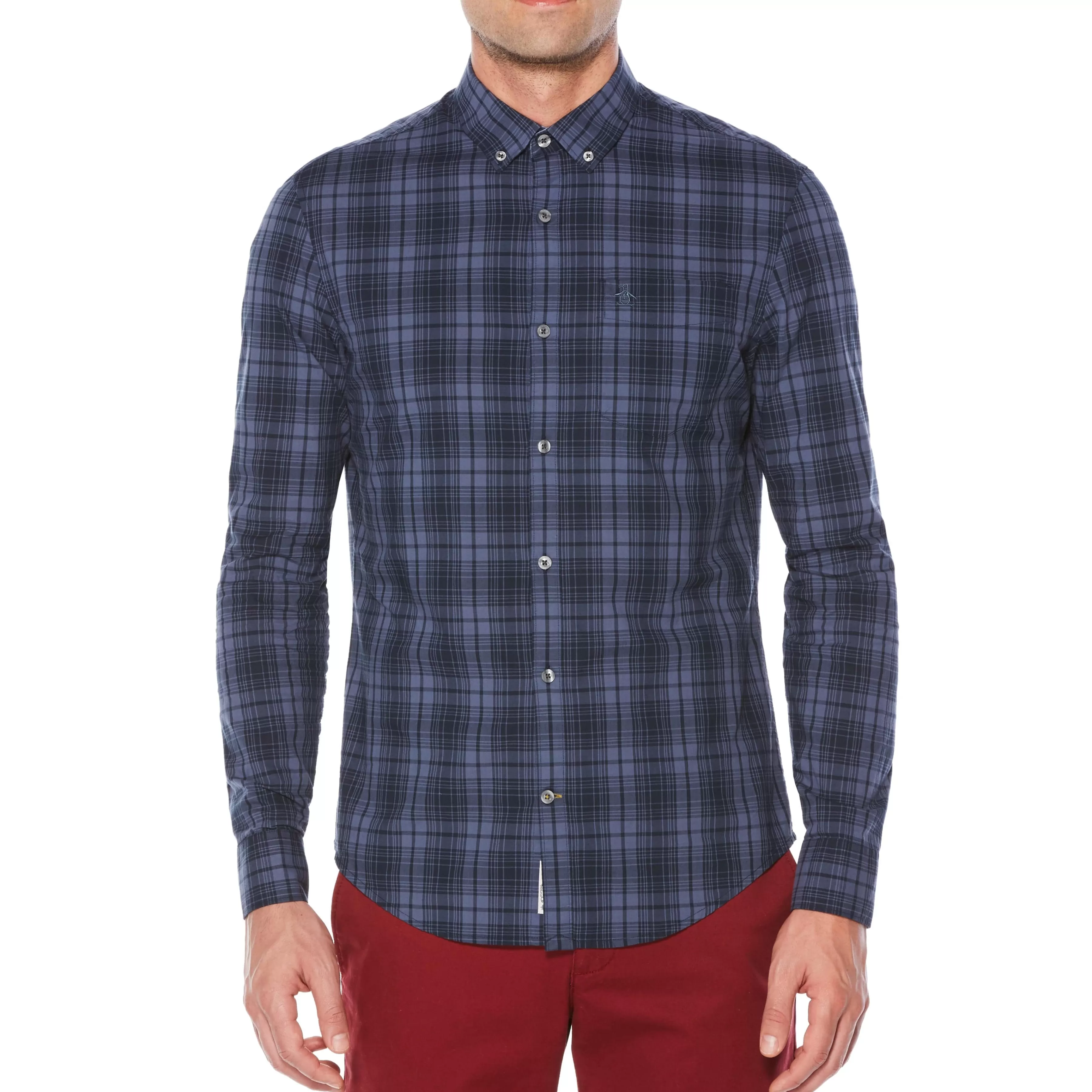 Online P55 Plaid Shirt Men Shirts