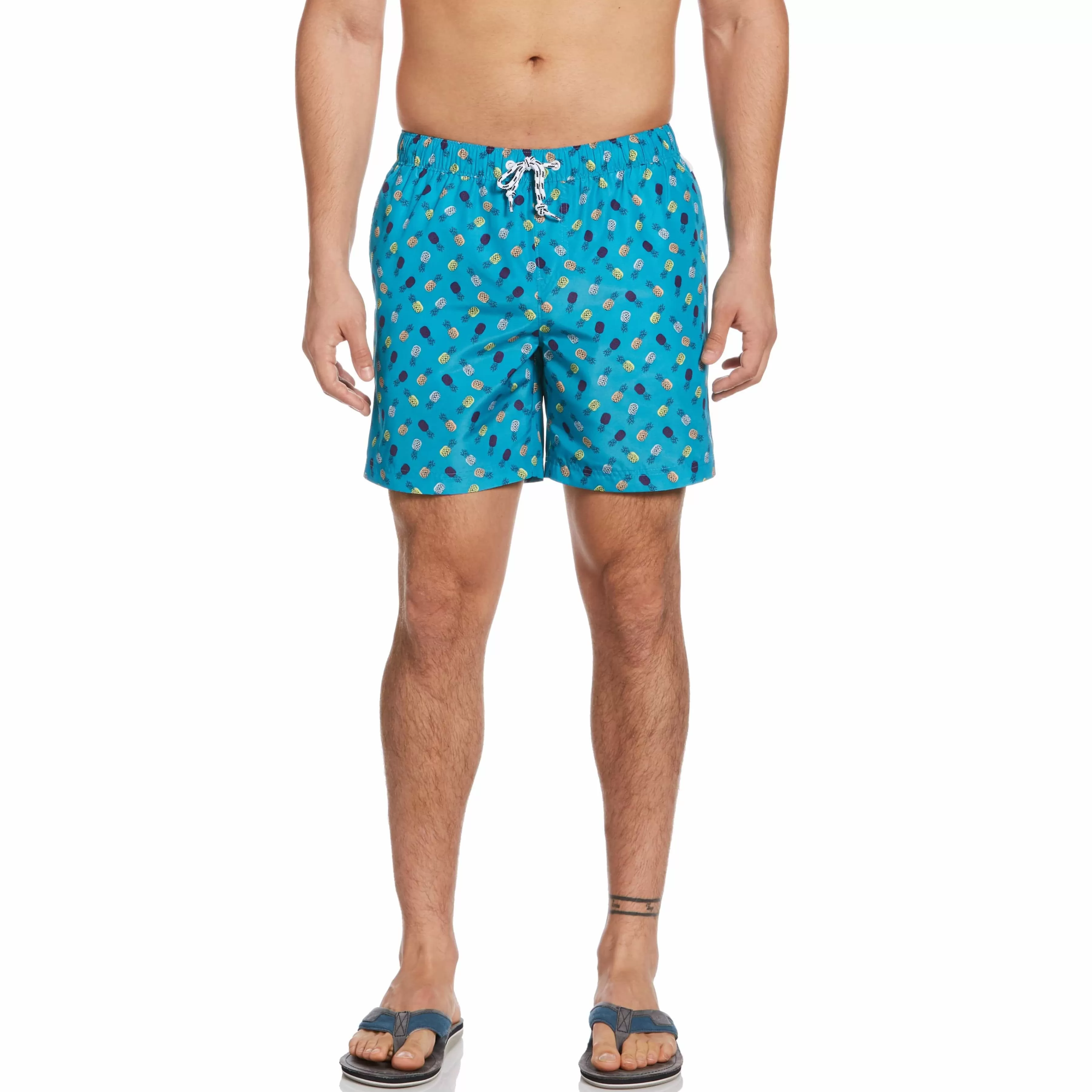 Clearance Packable Pineapple Print Swim Short Men Swim