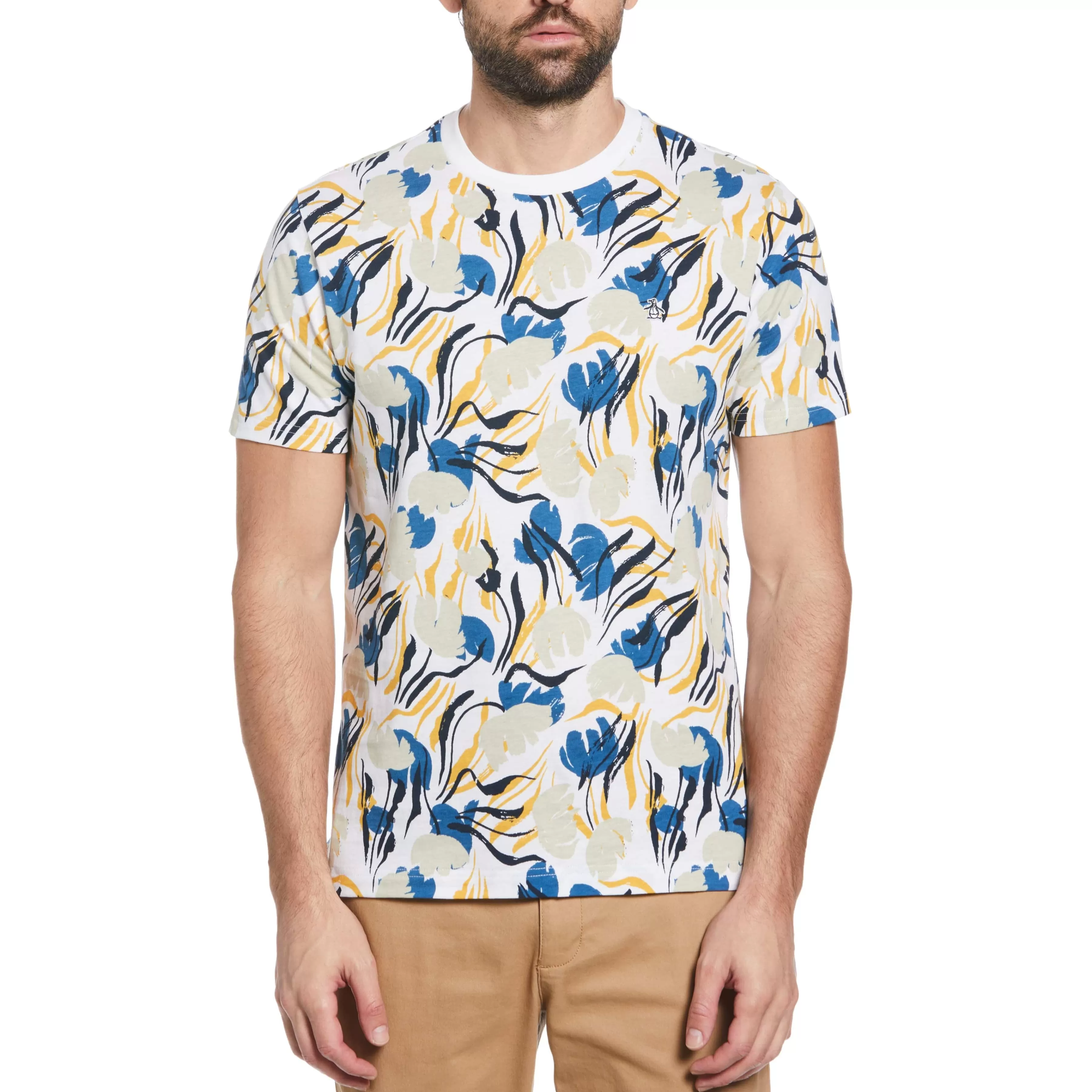 Best Sale Painted Floral Tee Men Tees