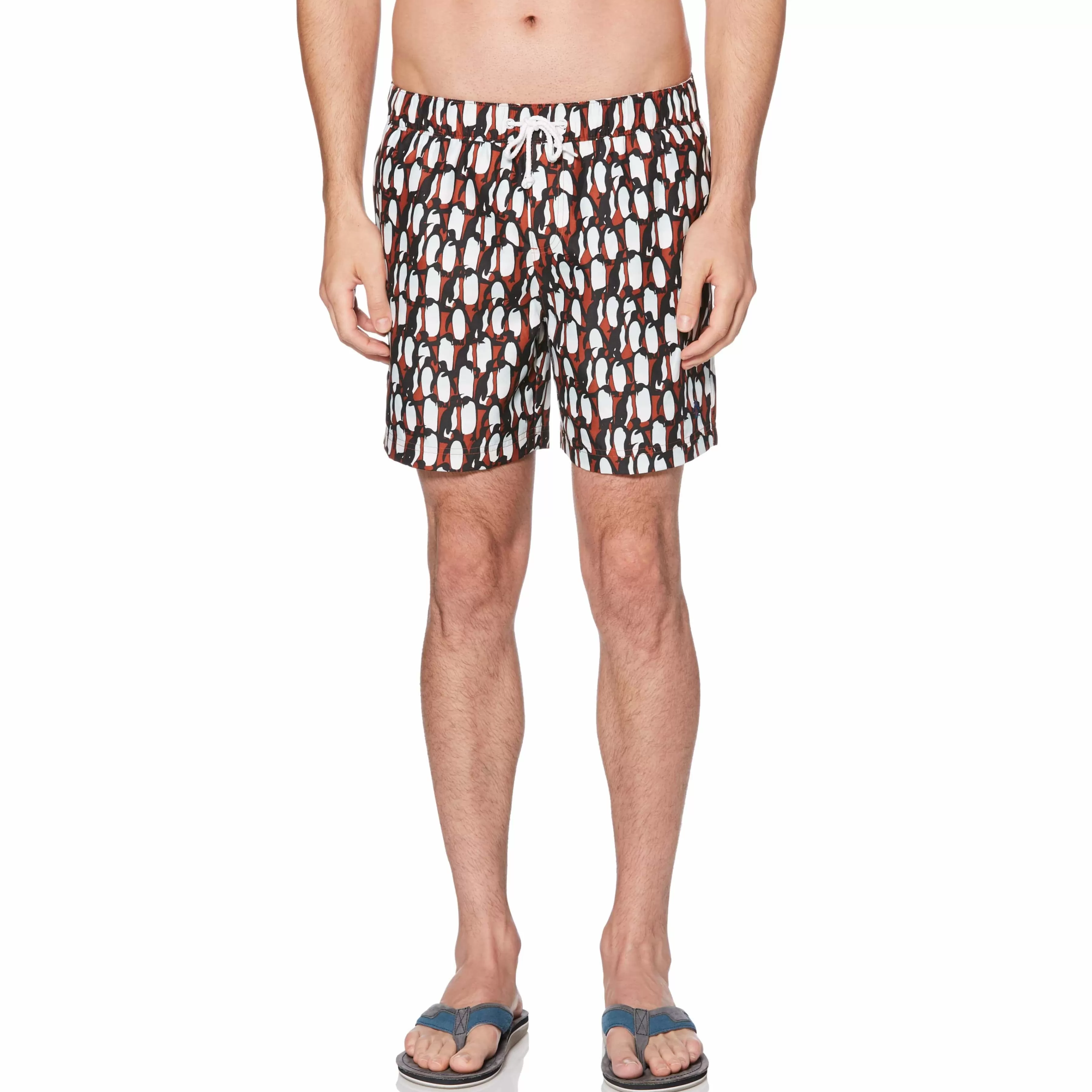 Outlet Penguin Print Swim Short Men Swim