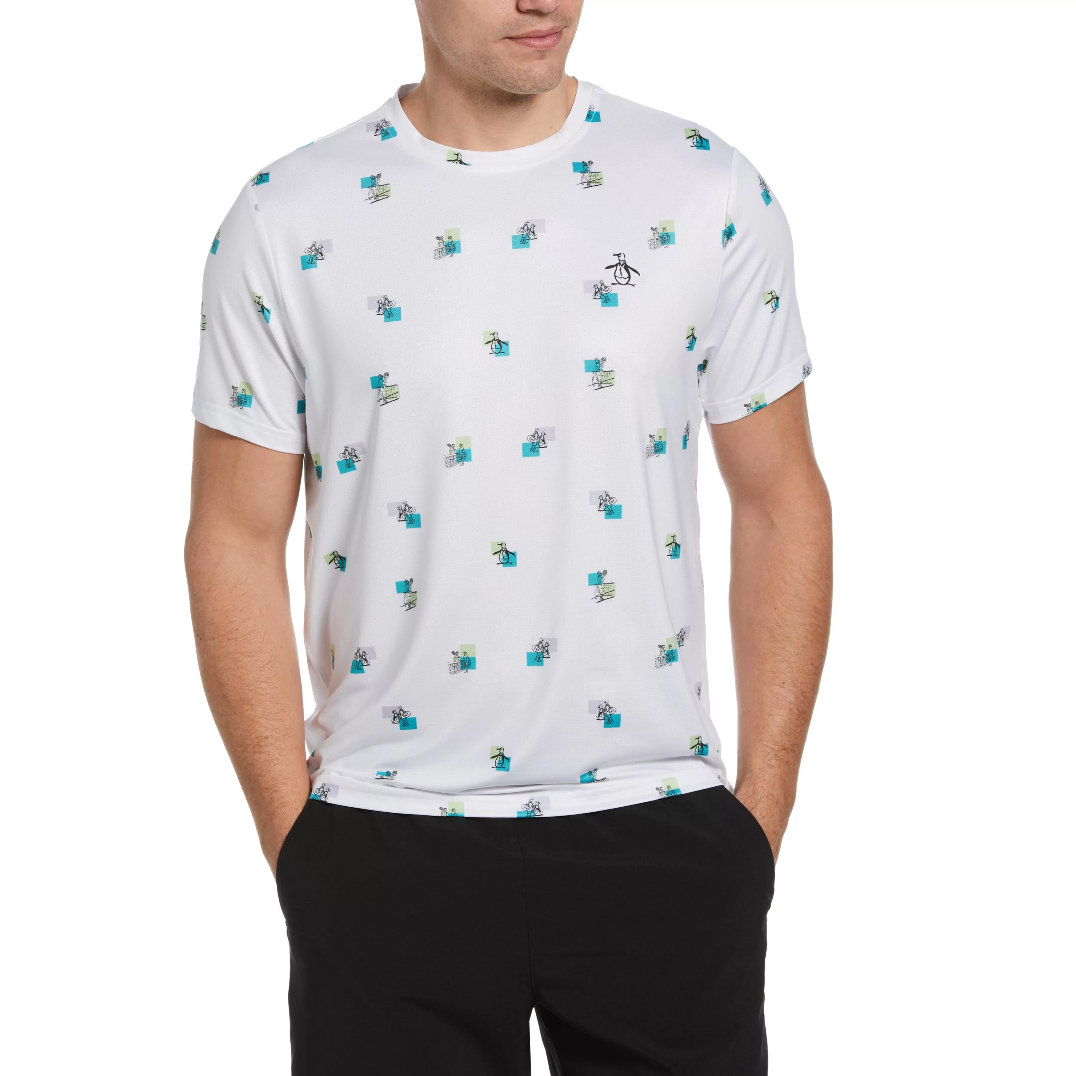 Best Performance Heritage Print Tennis Tee Men Tees