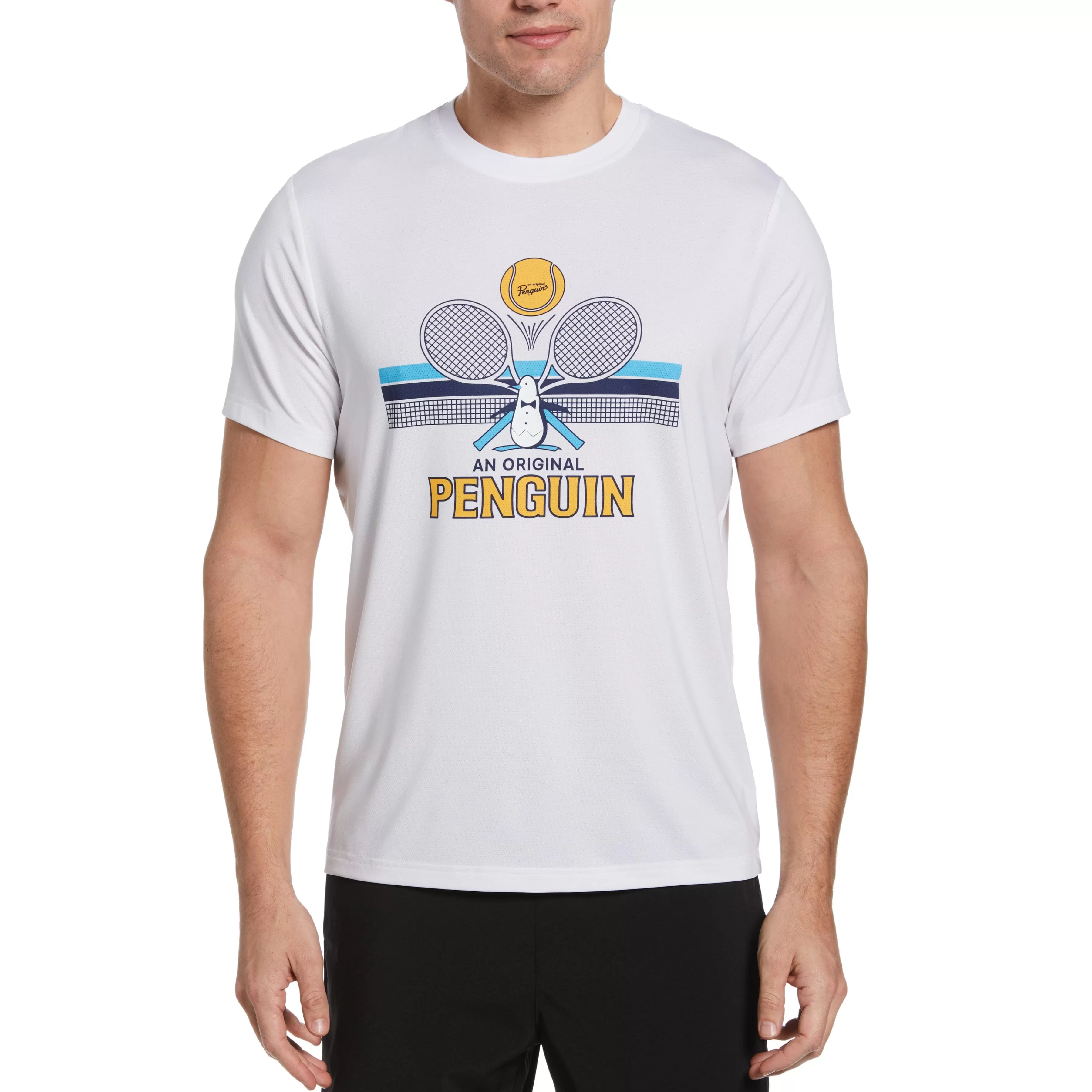 Discount Performance Novelty Graphic Tennis Tee Men Tees