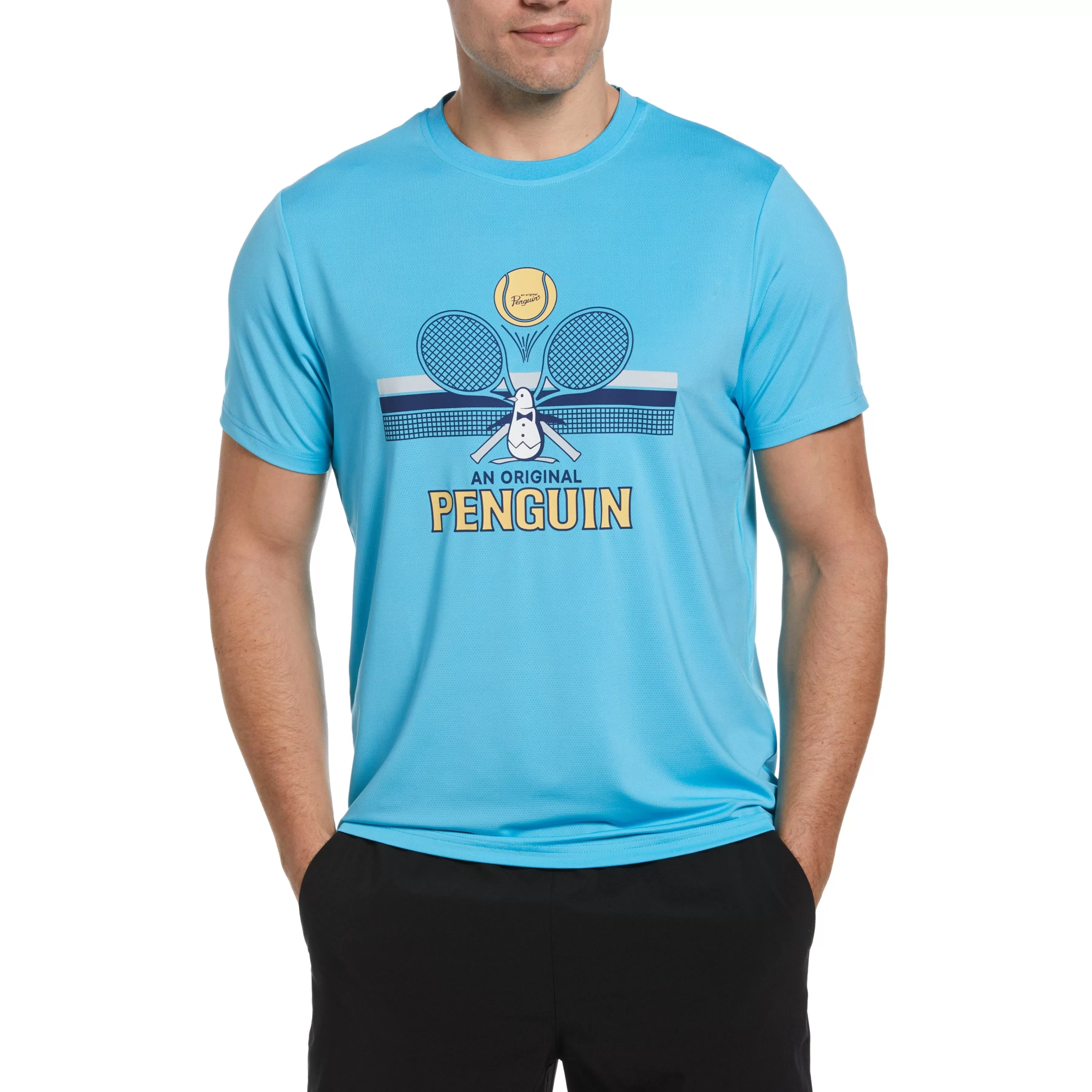 Clearance Performance Novelty Graphic Tennis Tee Men Tees
