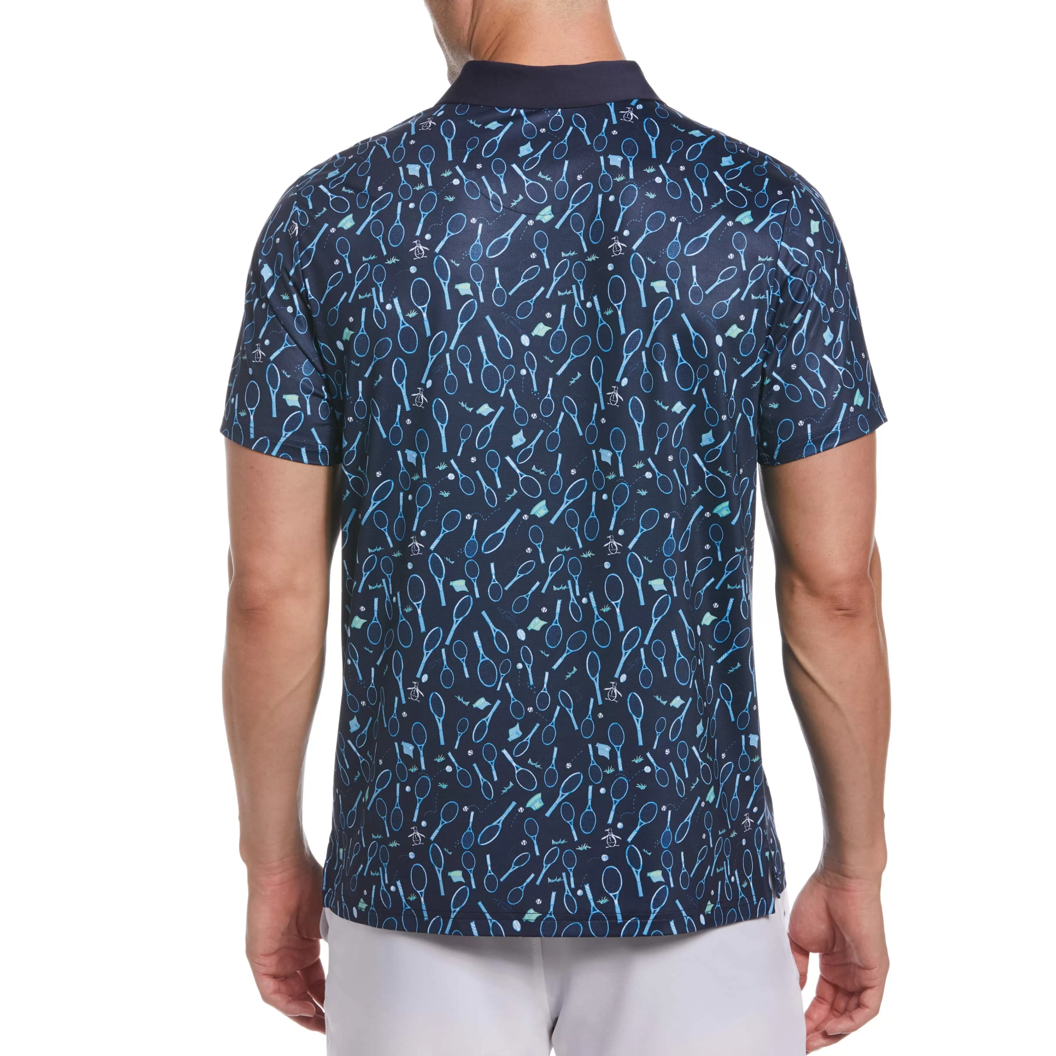 Best Sale Performance Racquet Print Tennis Polo Men Polos