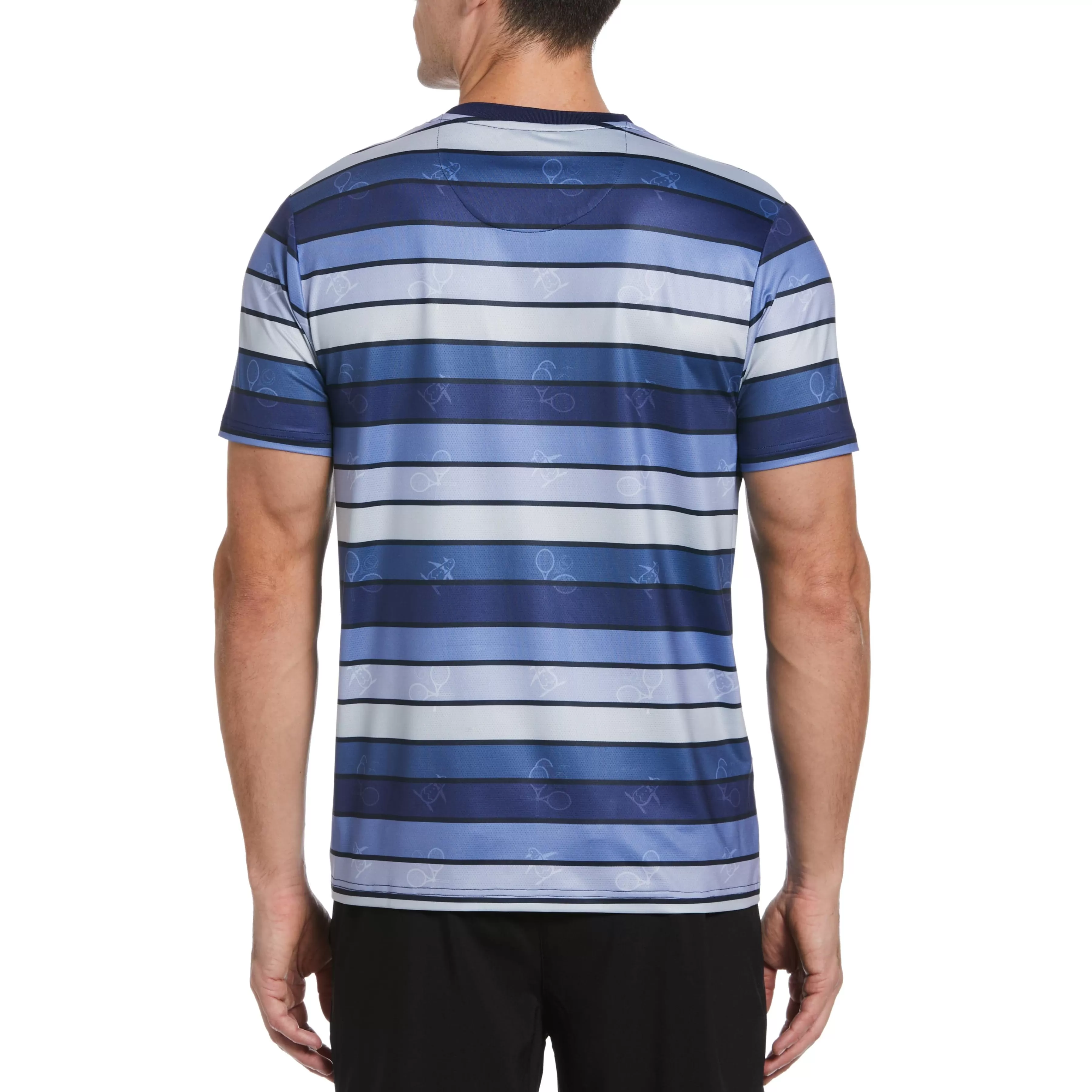 Cheap Performance Resort Stripe Tennis Tee Men Tees
