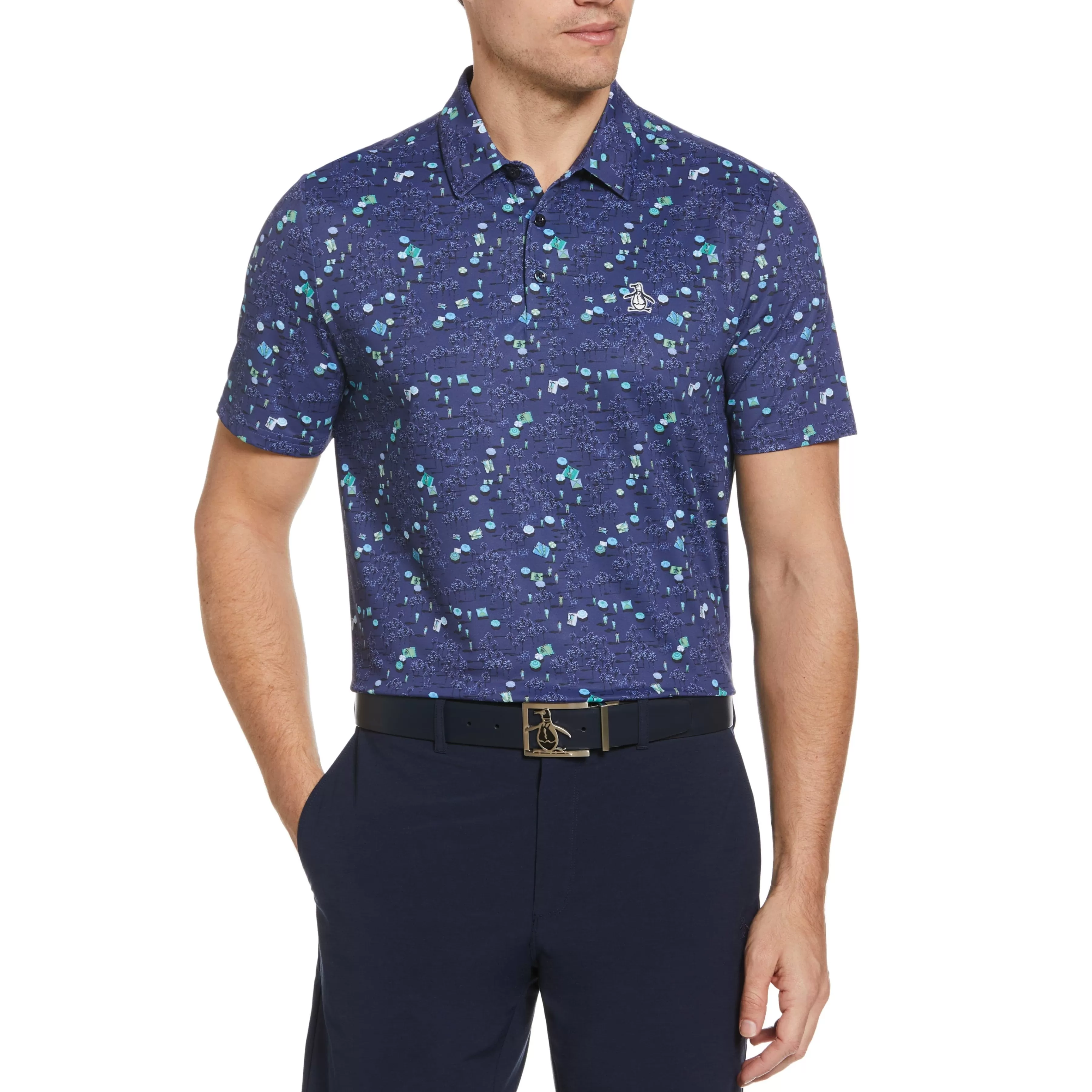 Shop Pete In The Park Print Golf Polo Men Polos