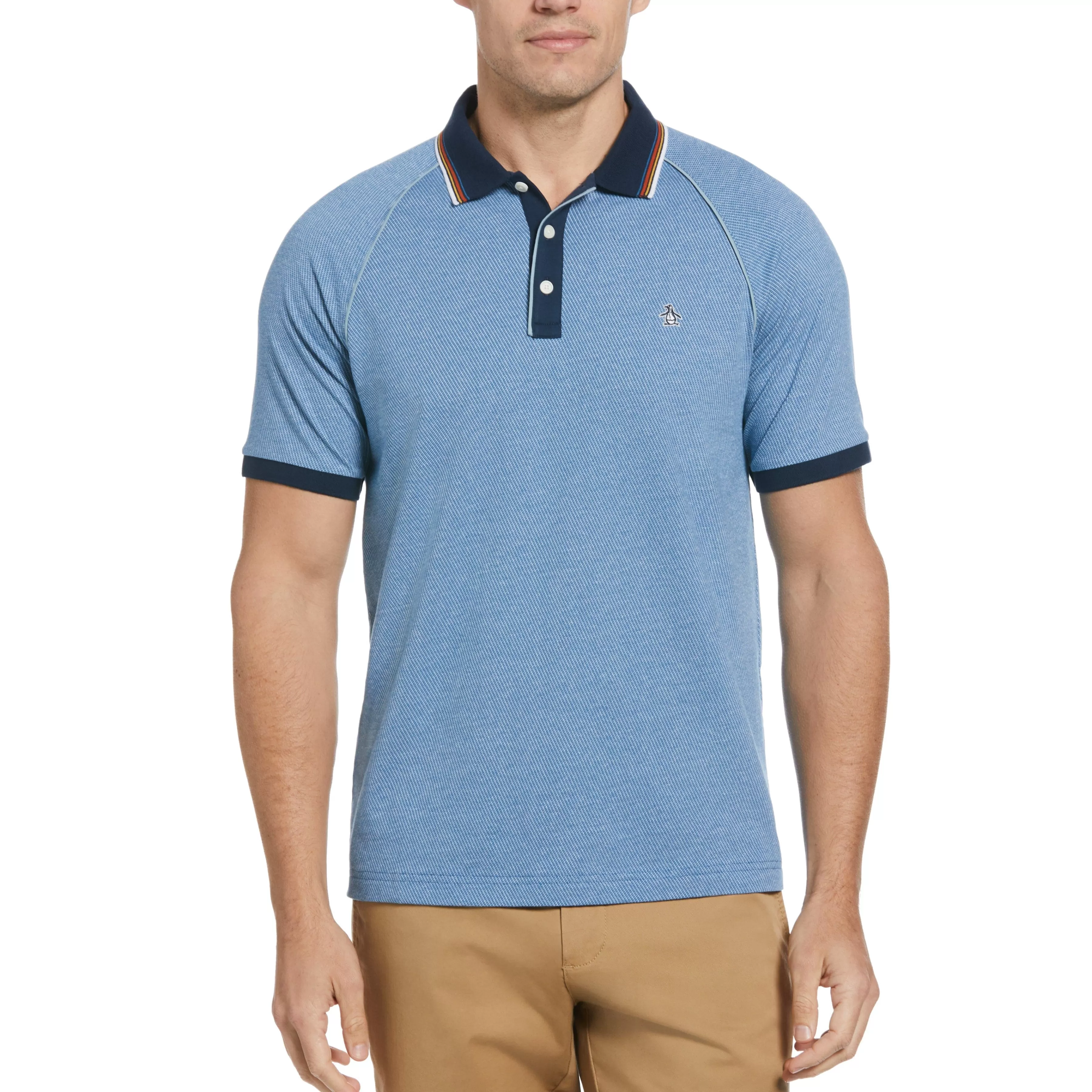 Best Sale Piped Jacquard Polo Men Polos