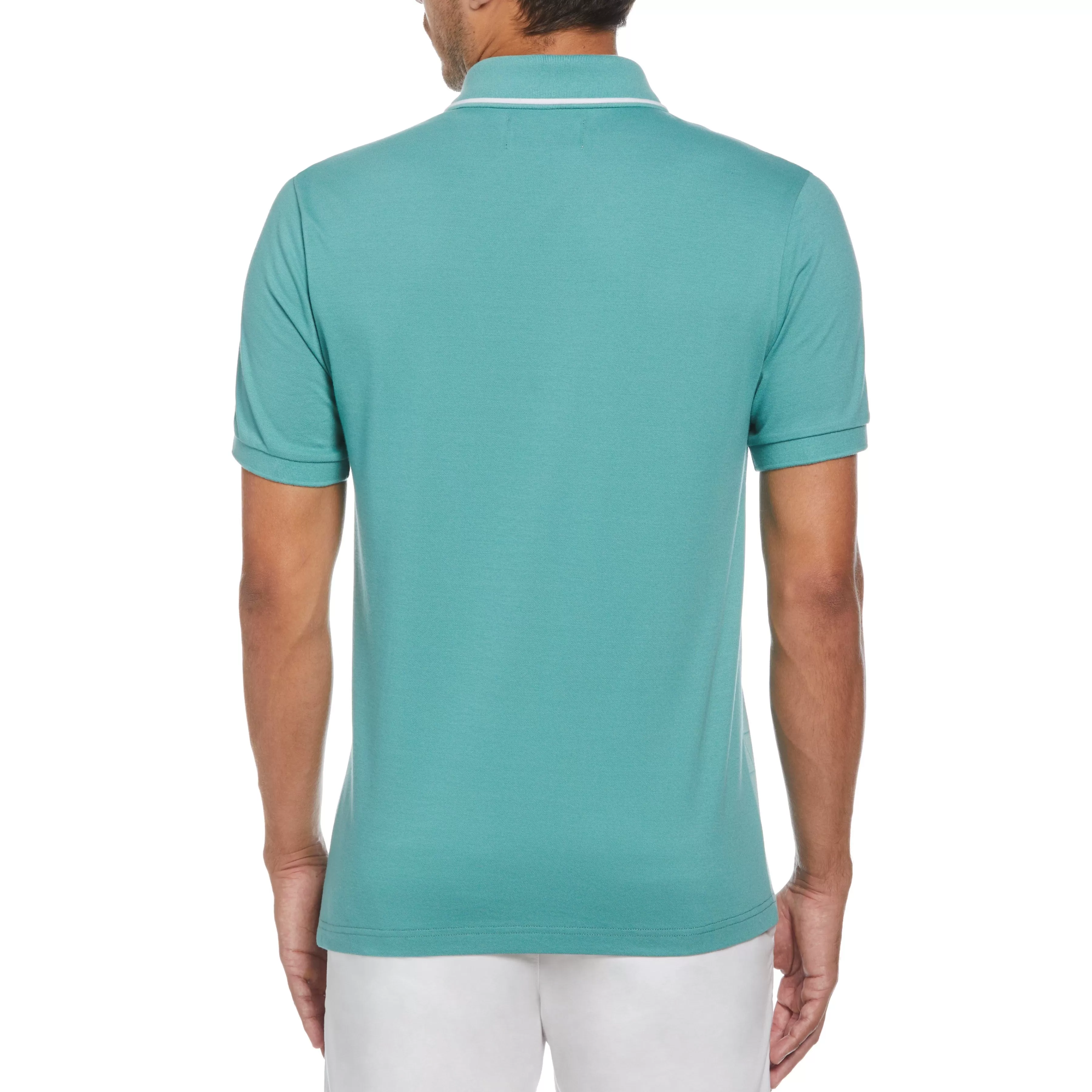 Sale Pique Jacquard Check Polo Men Polos