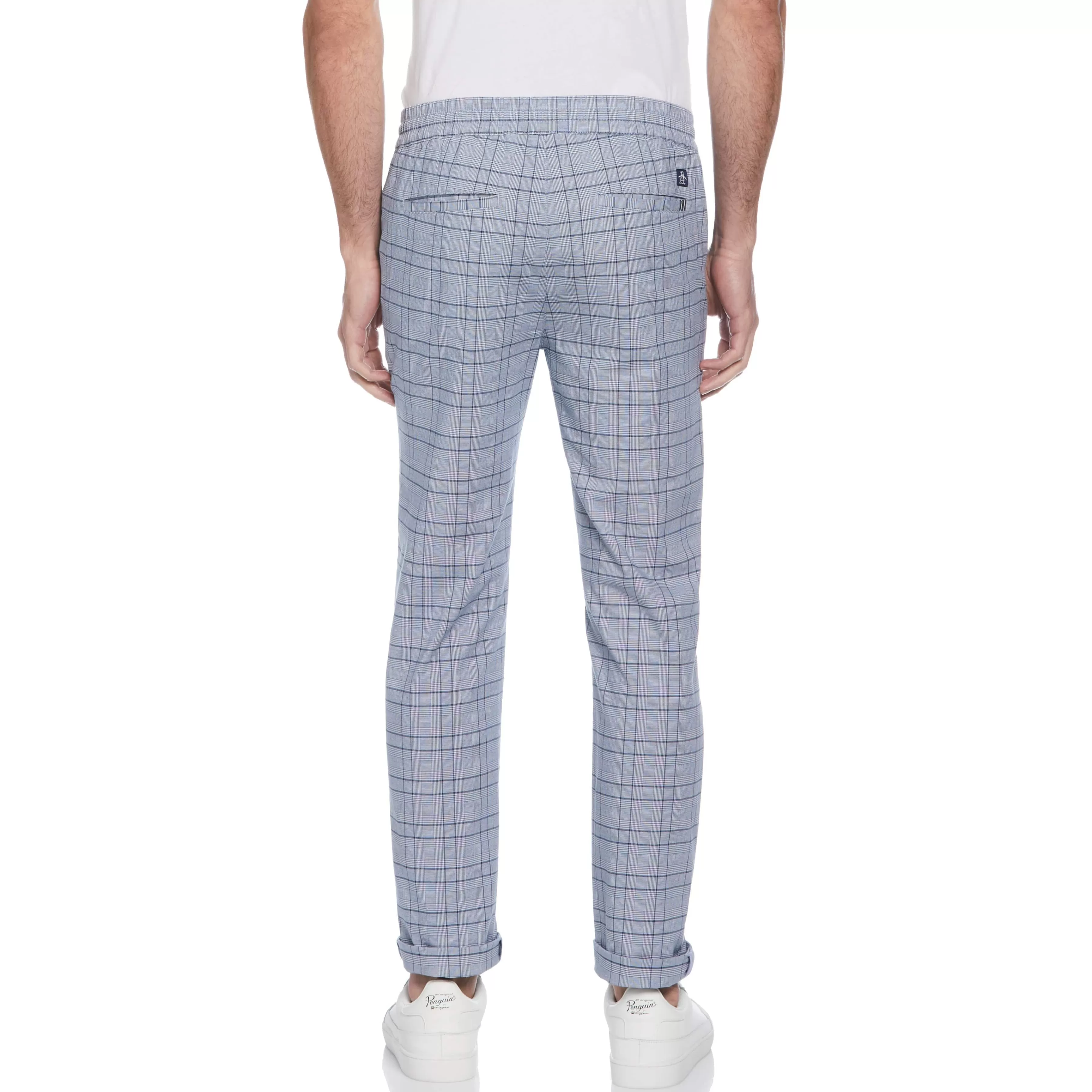 Cheap Plaid Drawstring Pant Men Pants