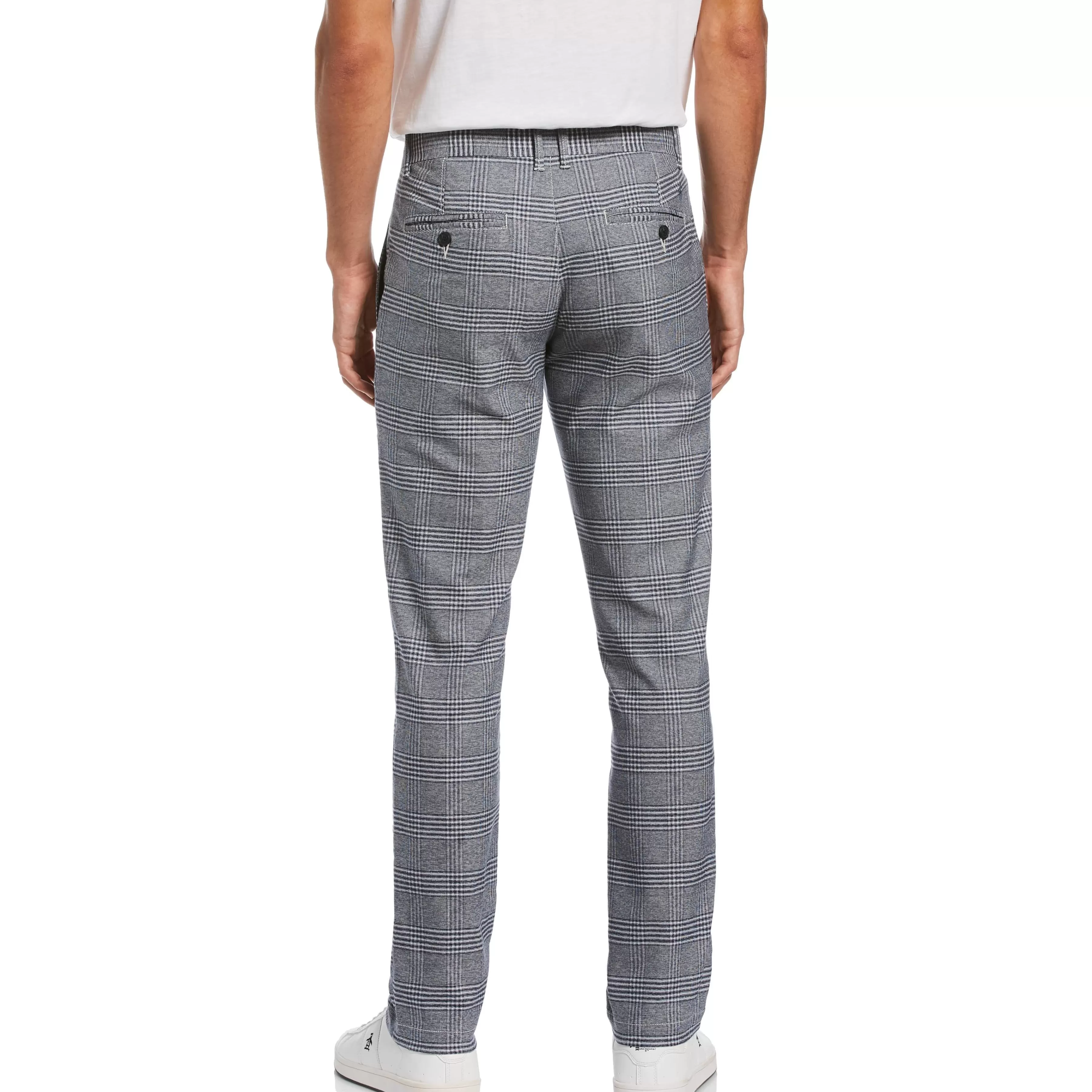 Fashion Plaid Slim Fit Chino Men Pants