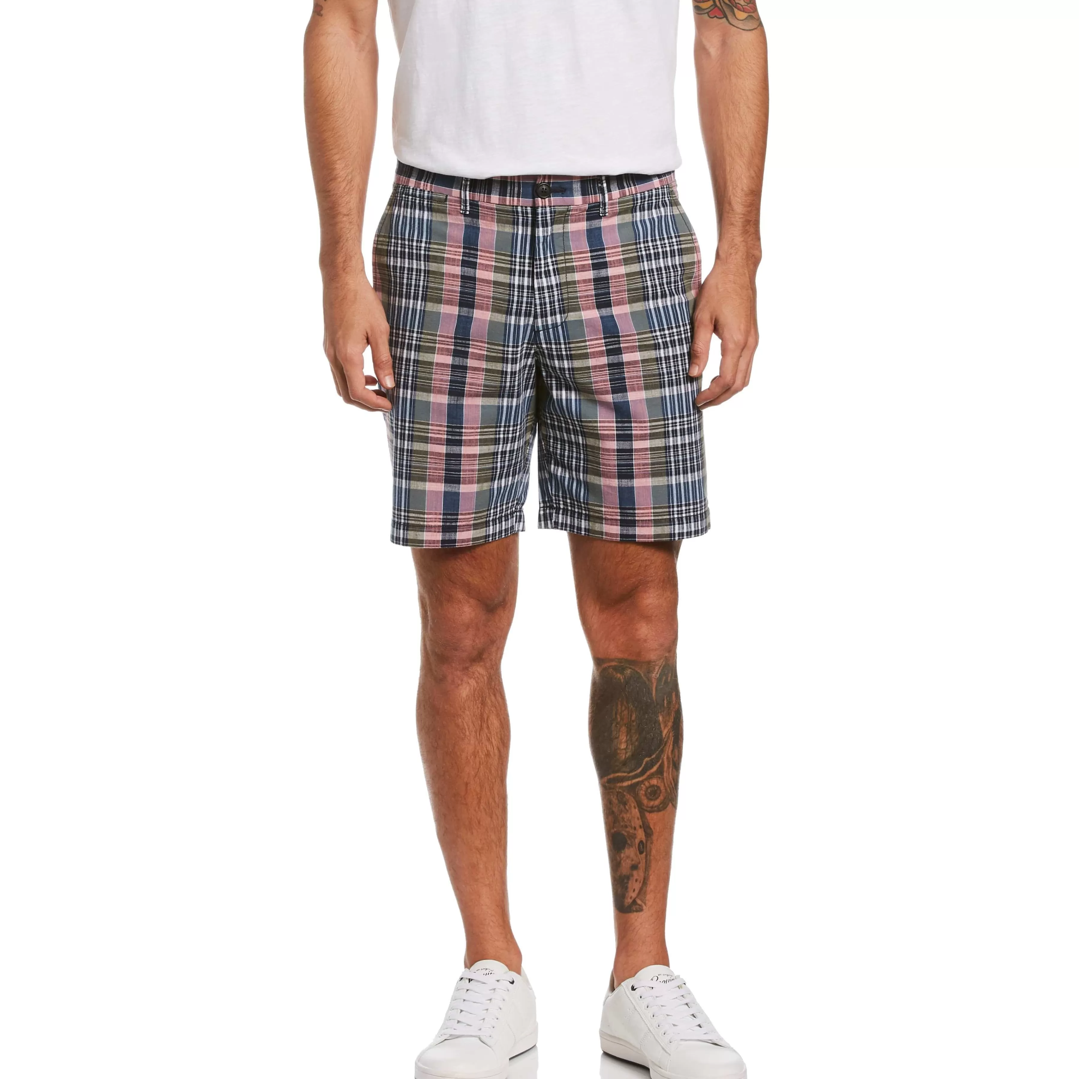 Best Sale Plaid Slim Fit Short Men Shorts