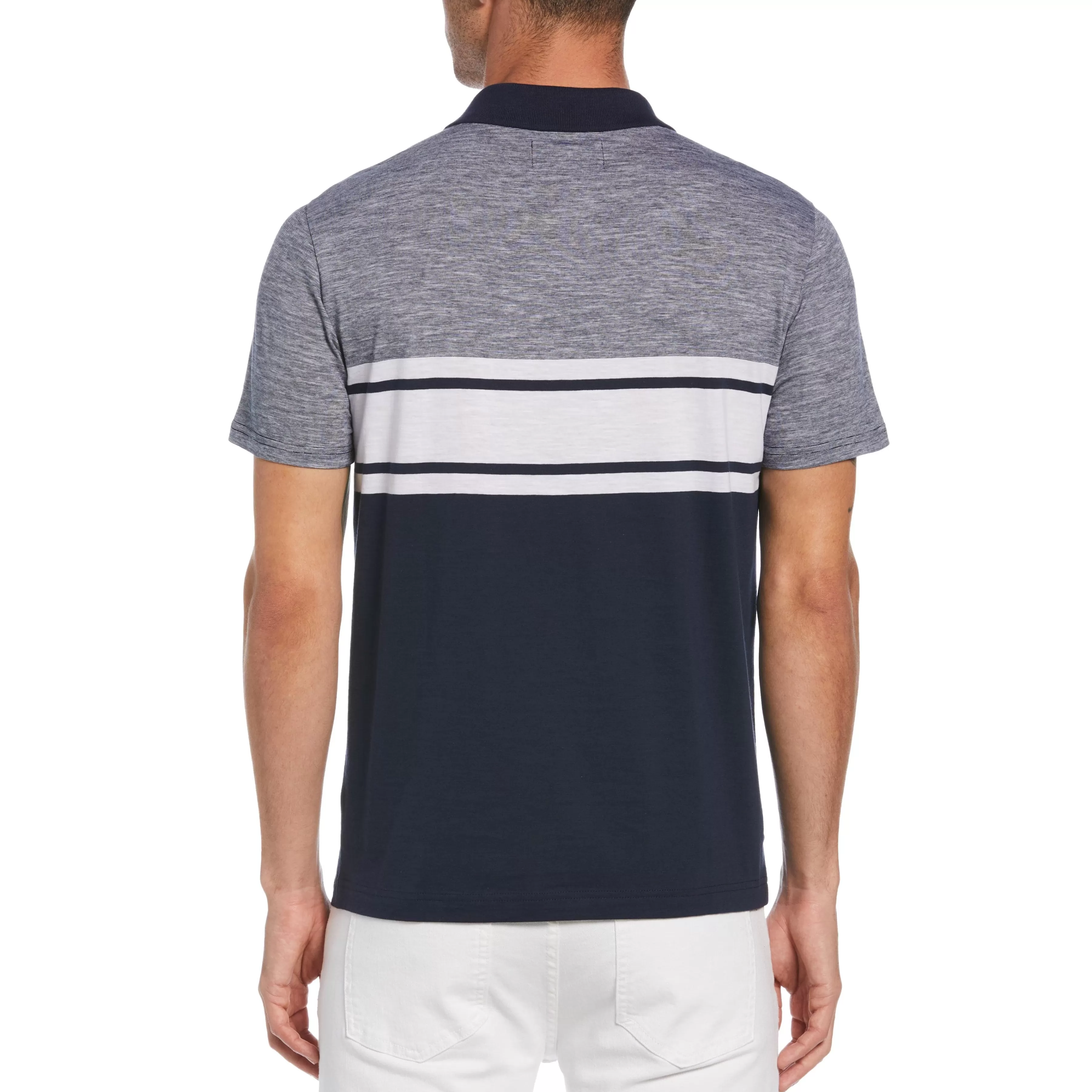 Outlet Pocket Stripe Polo Men Polos