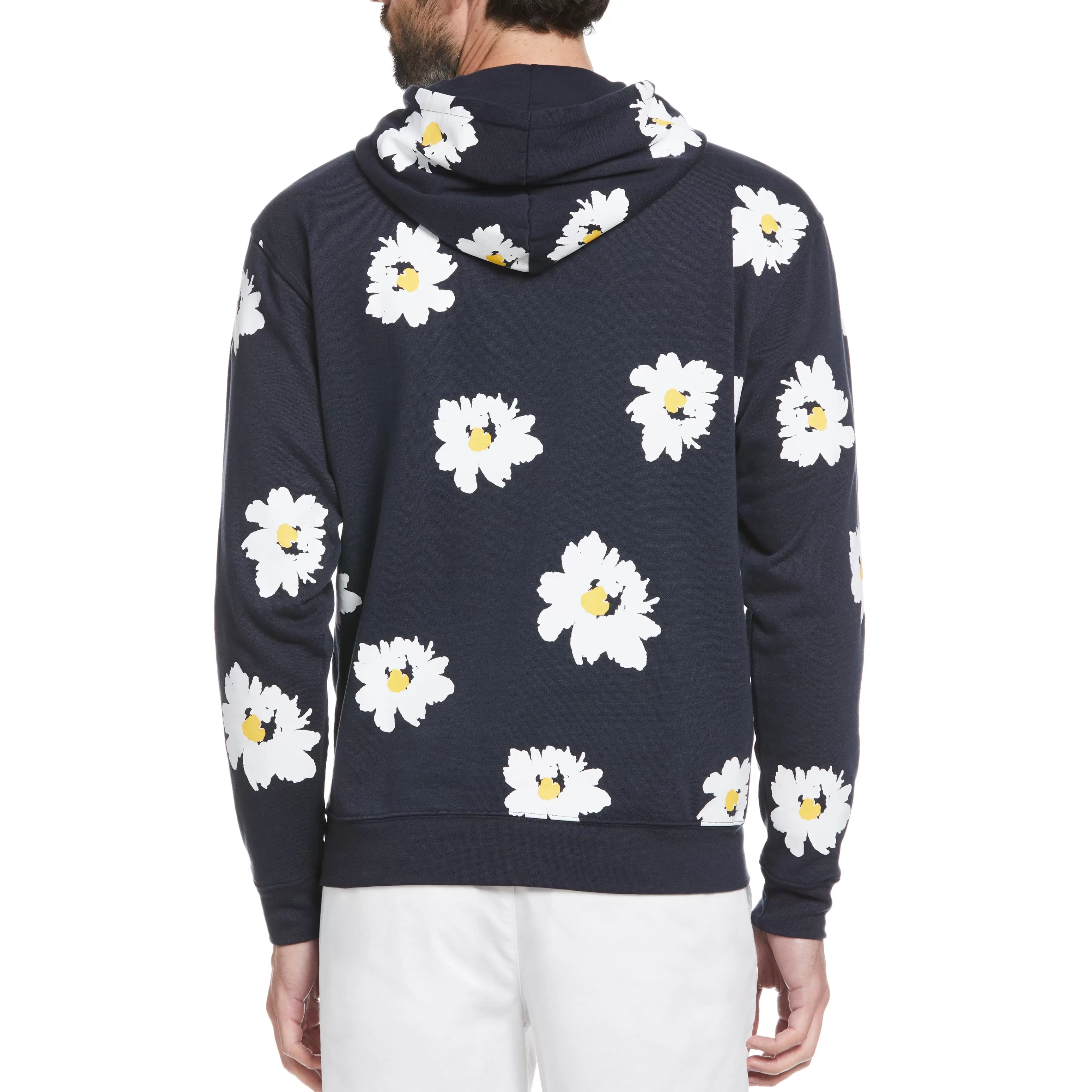 Best Sale Premium Daisy Print Fleece Hoodie Men Hoodies & Sweatshirts