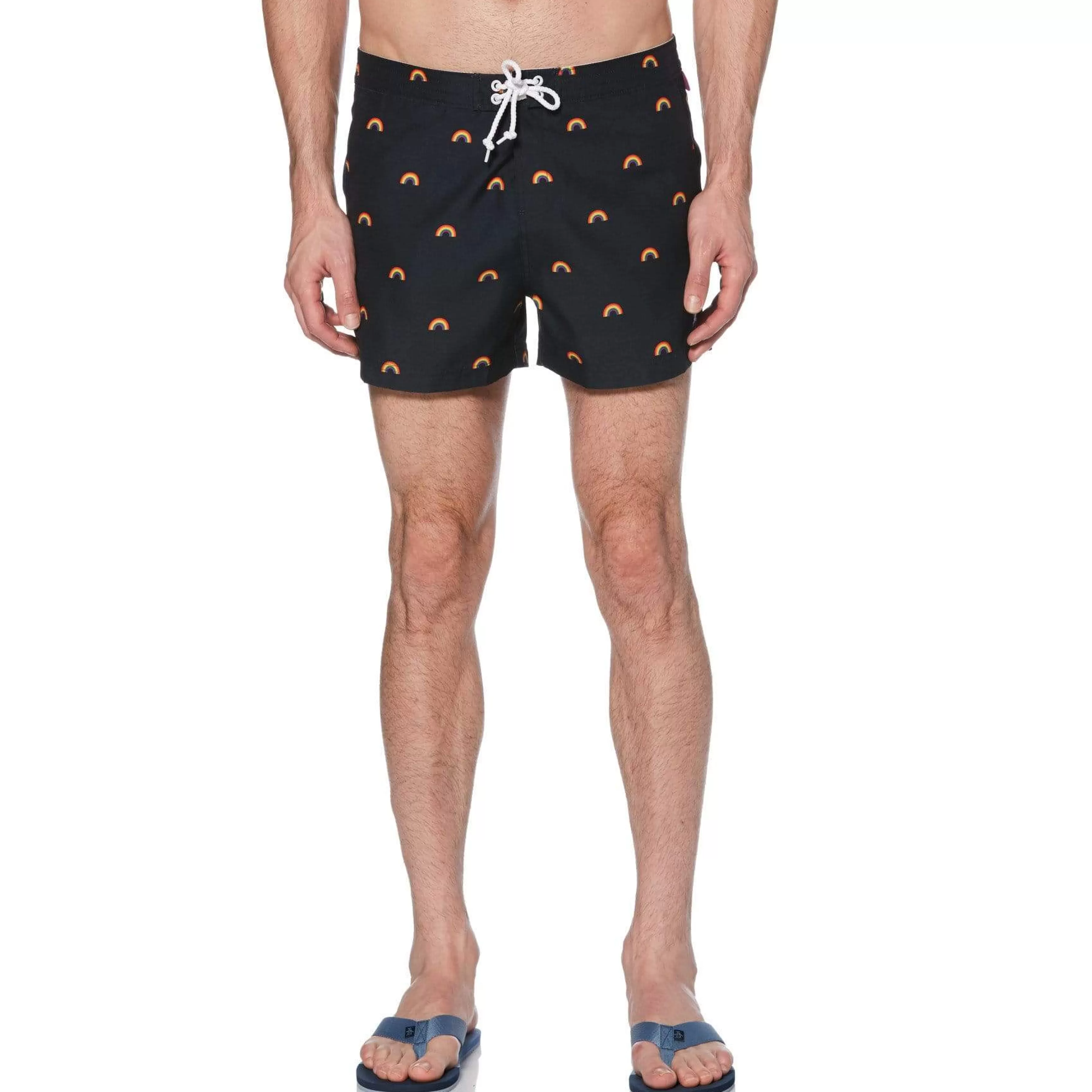 Cheap Pride Rainbow Print Swim Short Men Swim