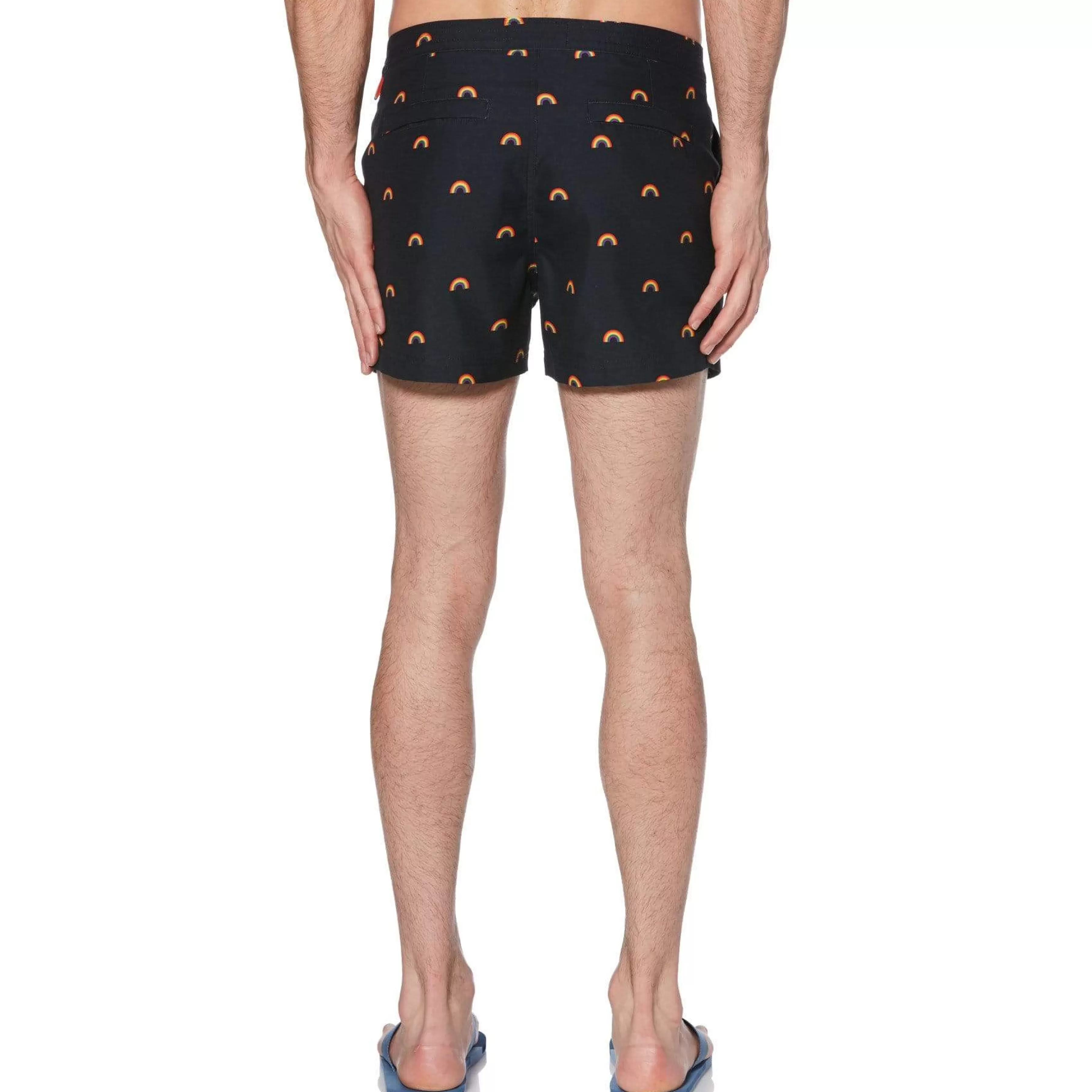 Cheap Pride Rainbow Print Swim Short Men Swim
