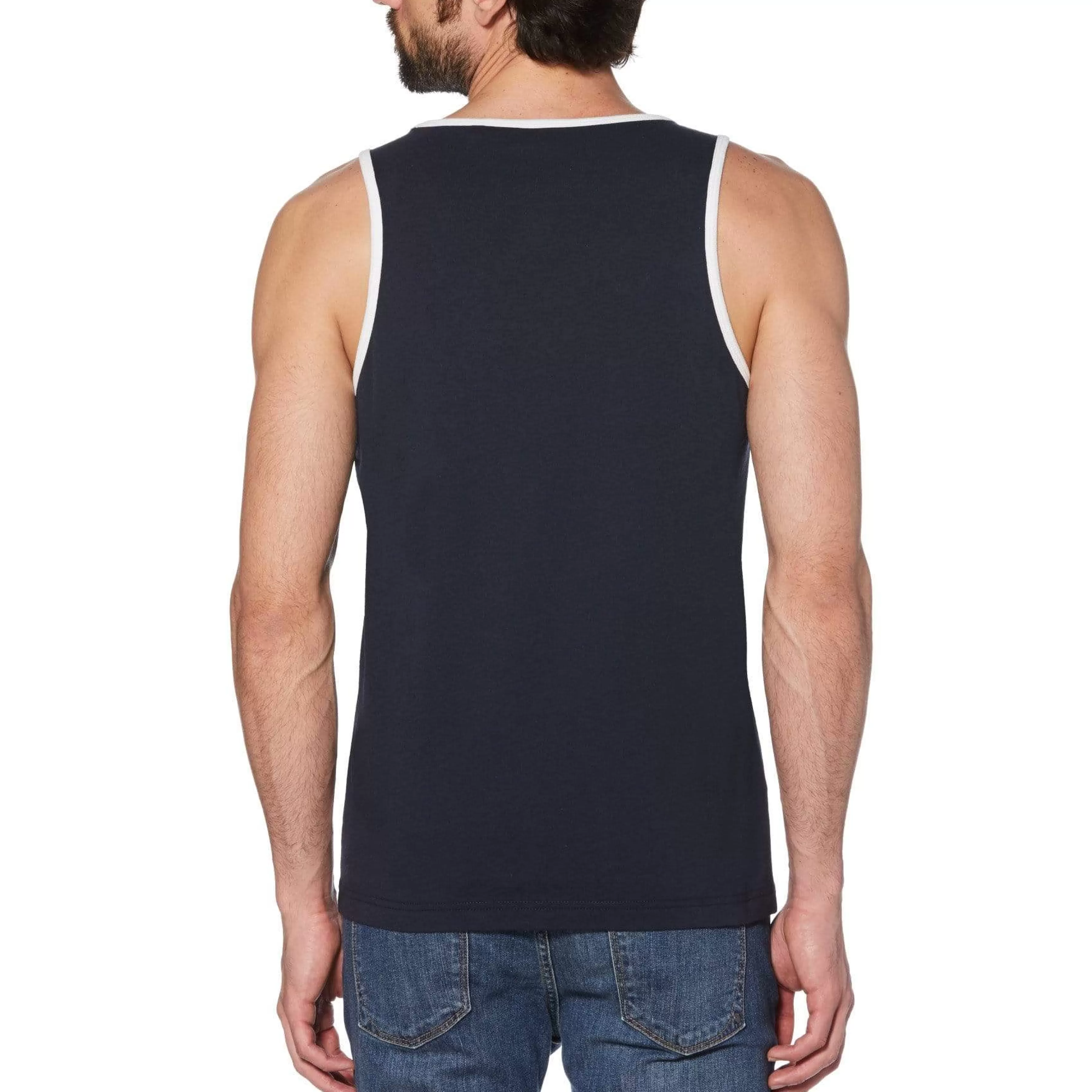 Shop Pride Stamp Logo Tank Men Tees