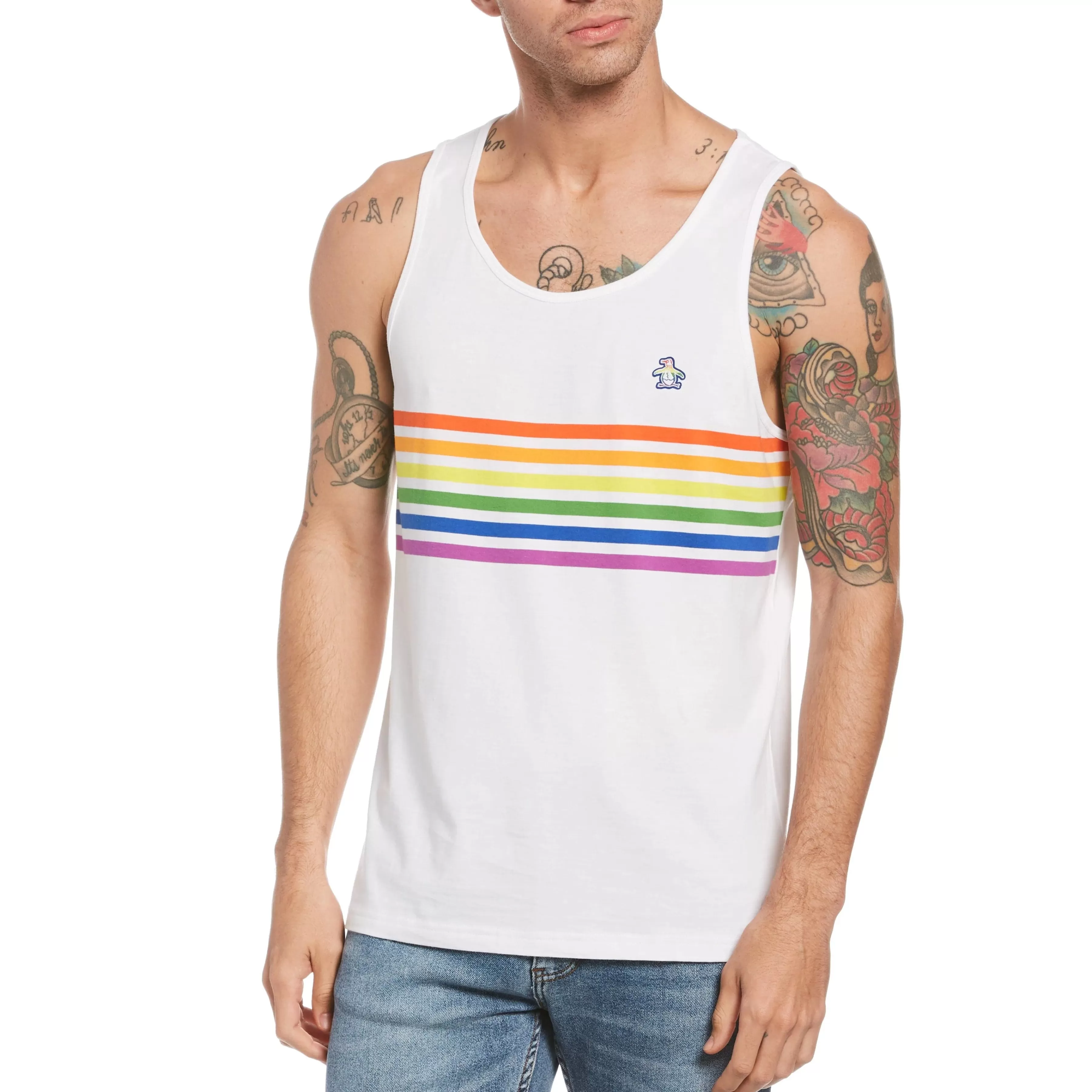 Best Sale Pride Stripe Pete Tank Men Tees