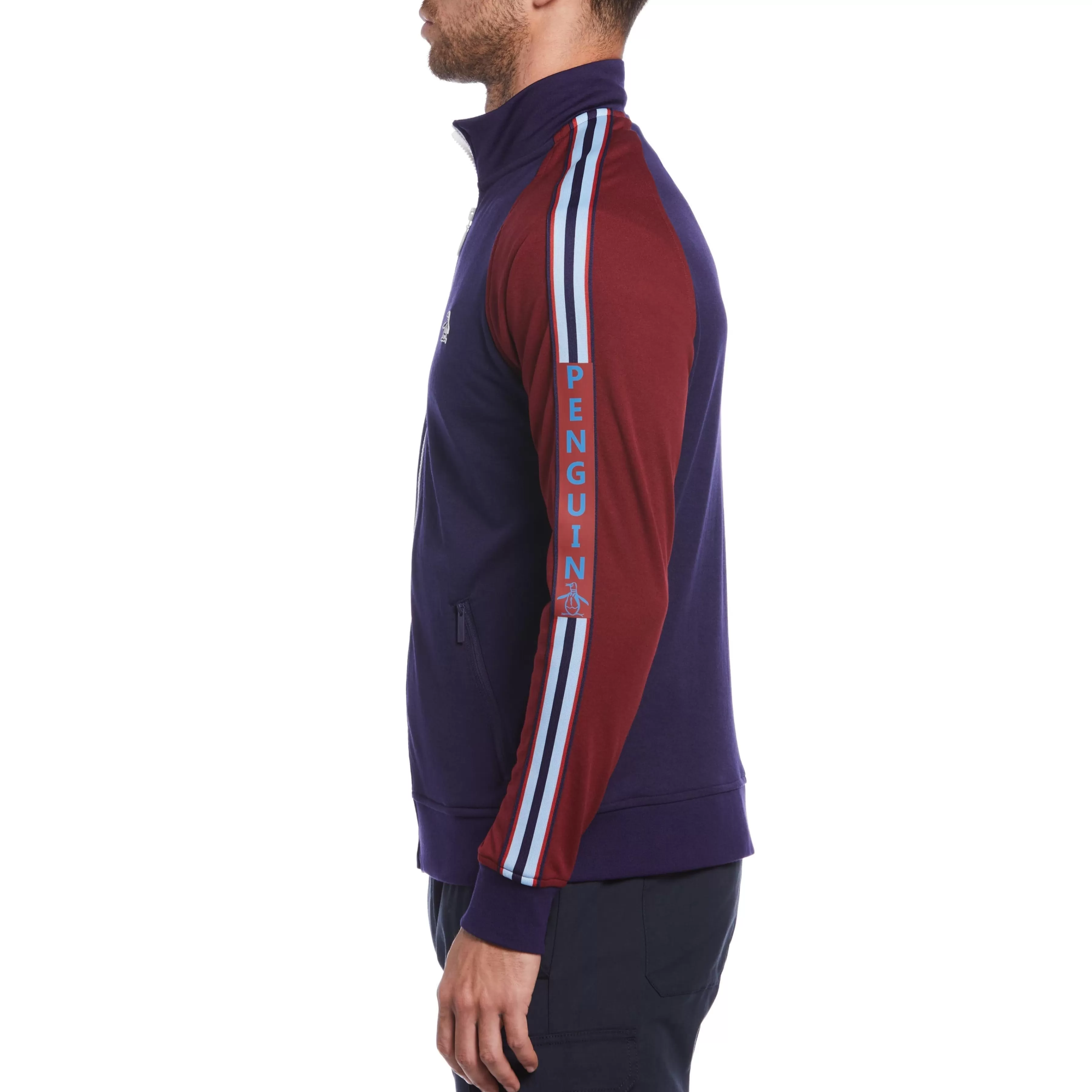 Flash Sale Retro Taped Full Zip Track Jacket Men Jackets & Vests