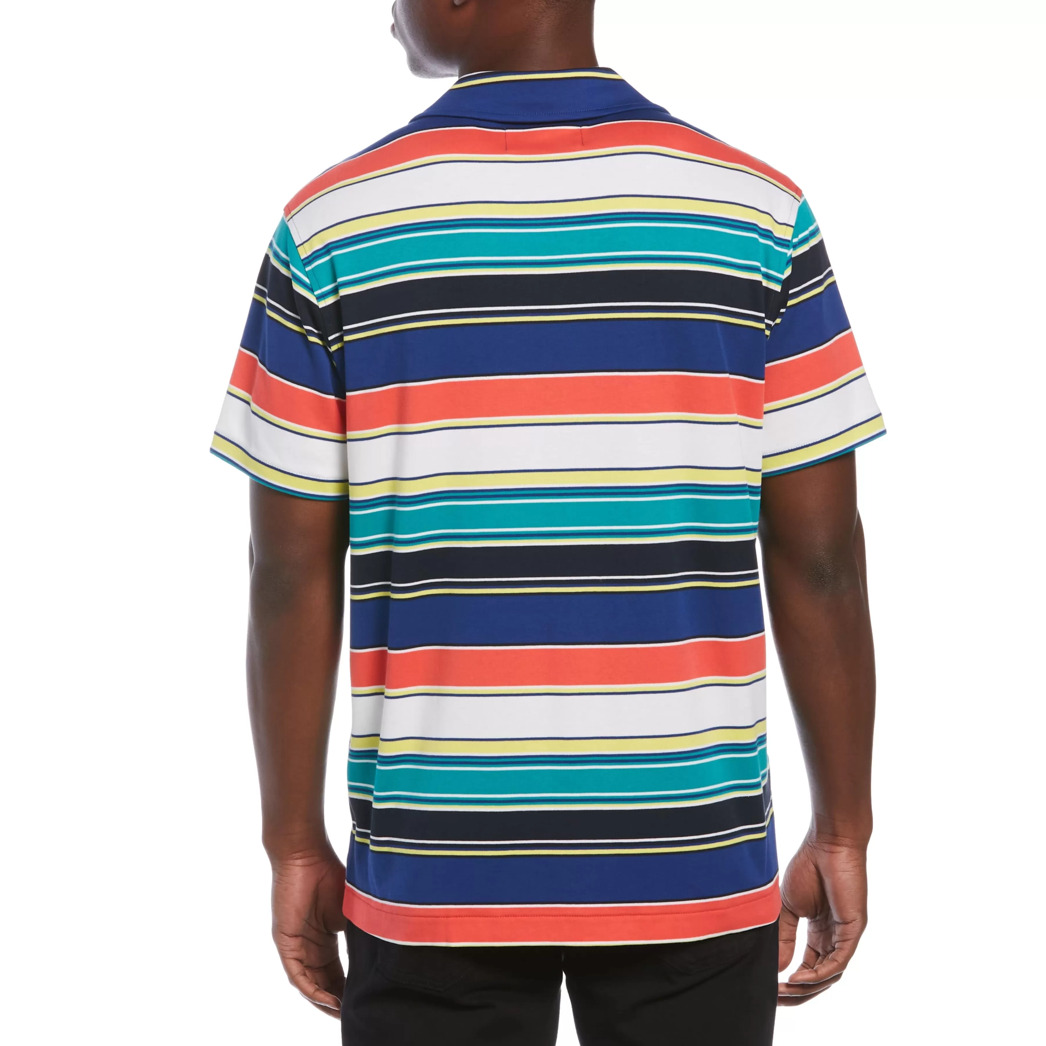 New Serape Print Camp Collar Shirt Men Shirts