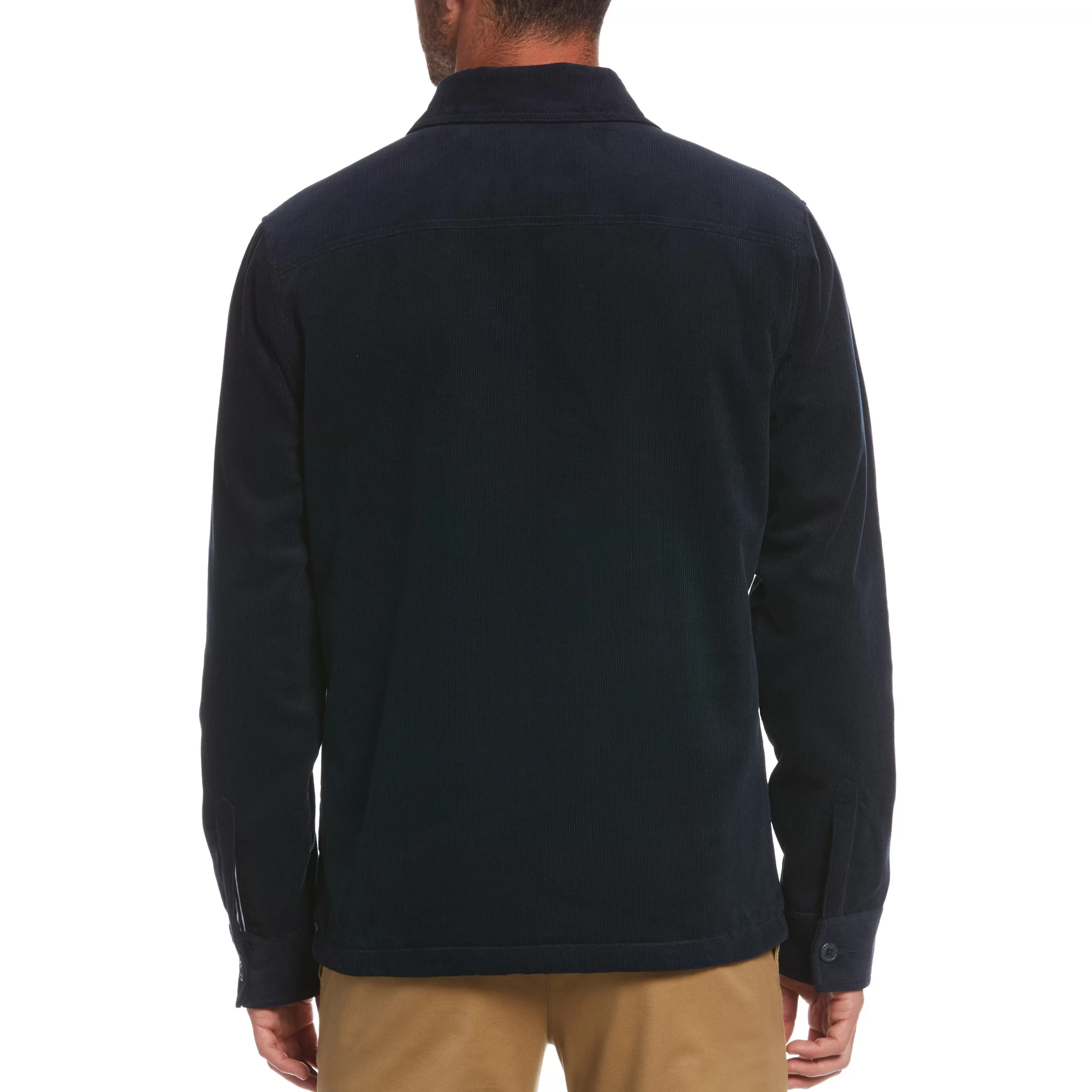 Cheap Sherpa-Lined Shirt Jacket Men Jackets & Vests
