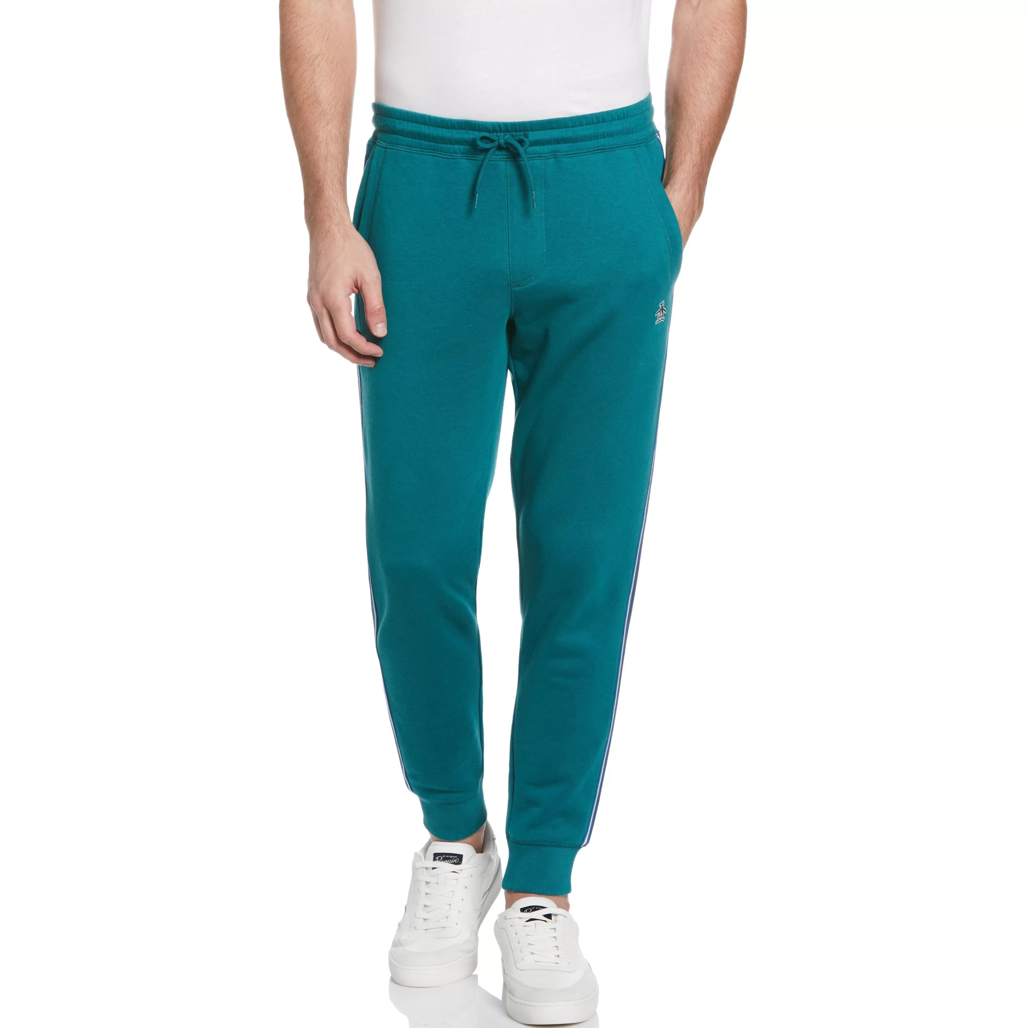 Sale Side Stripe Fleece Jogger Men Pants