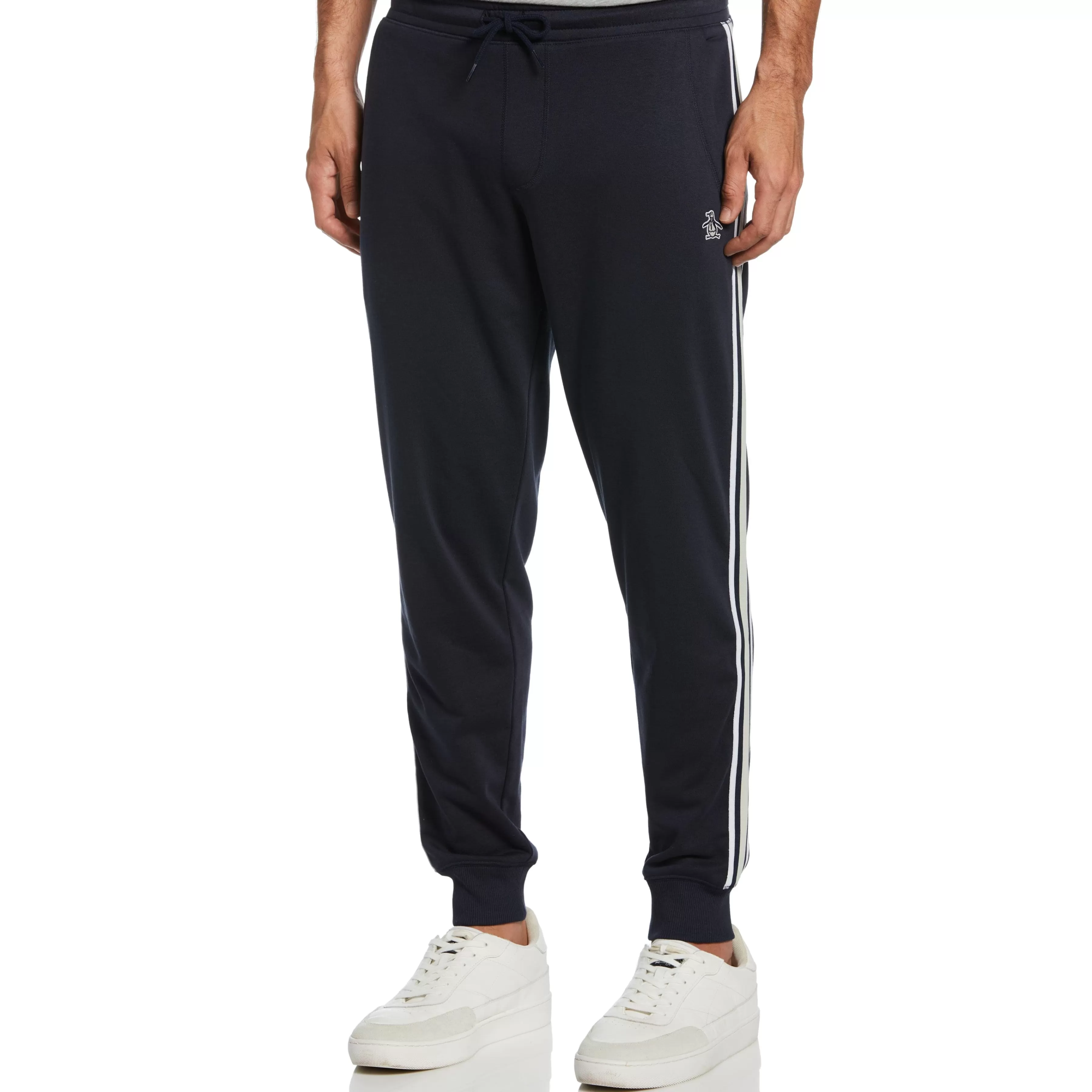 Outlet Side Stripe Fleece Track Jogger Men Pants