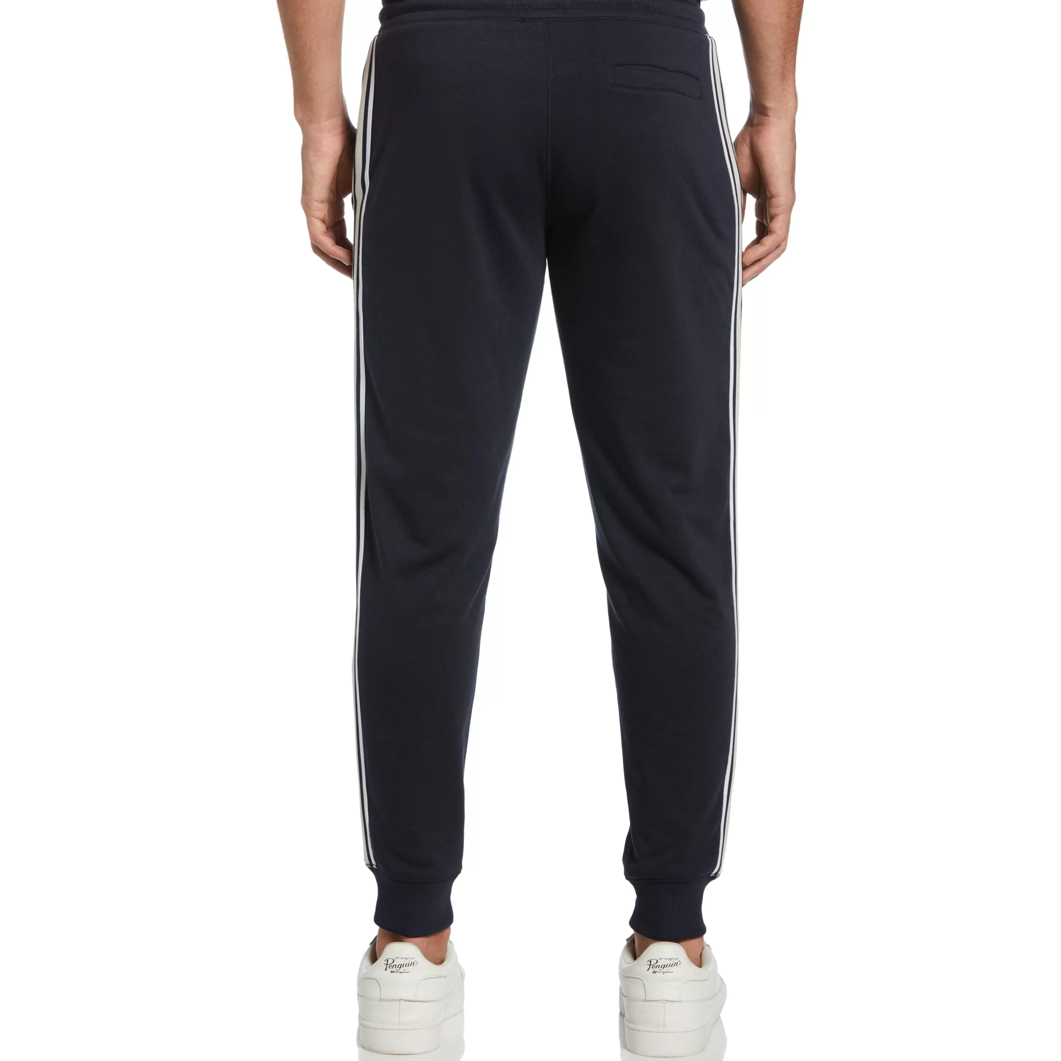 Outlet Side Stripe Fleece Track Jogger Men Pants