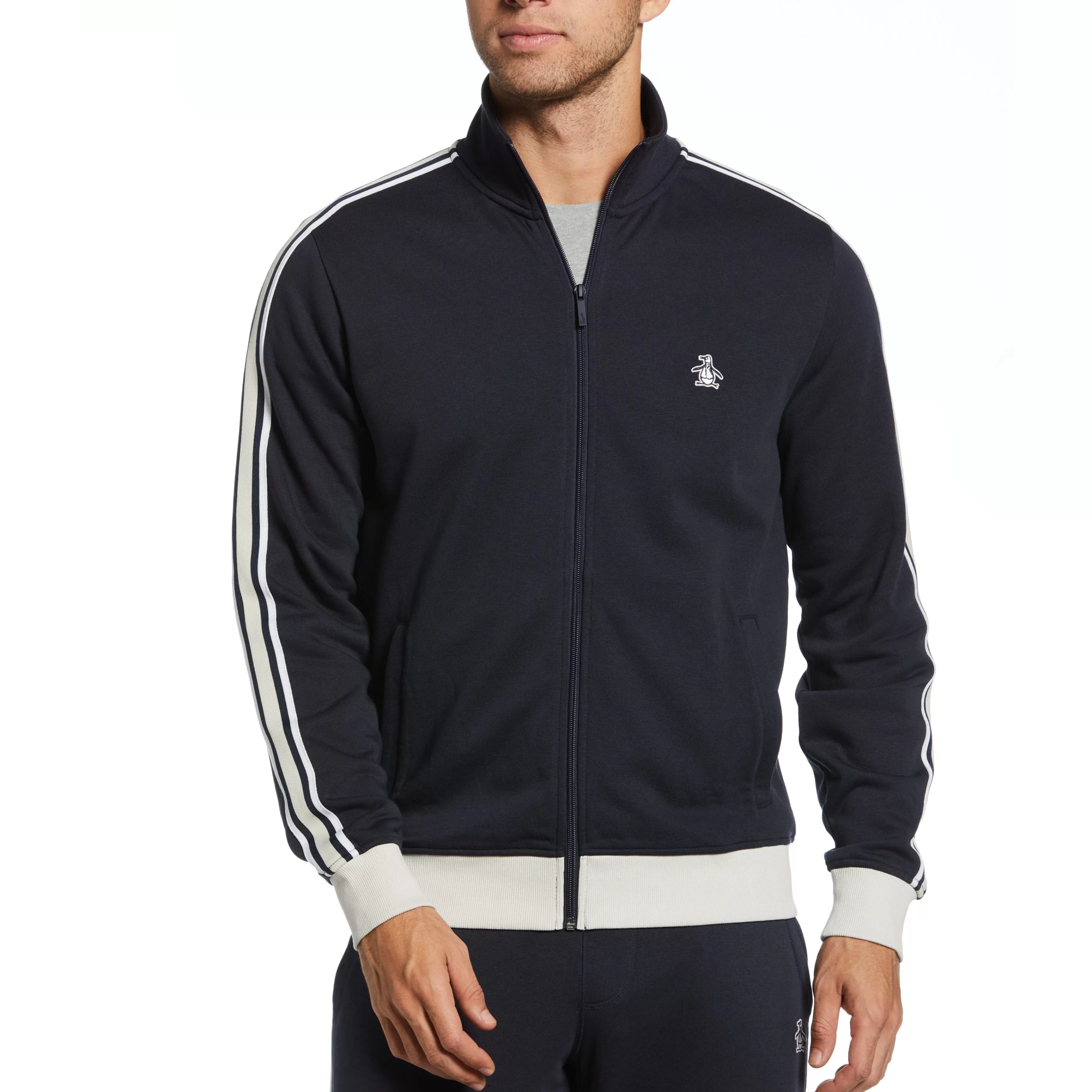 Sale Side Stripe Track Jacket Men Jackets & Vests