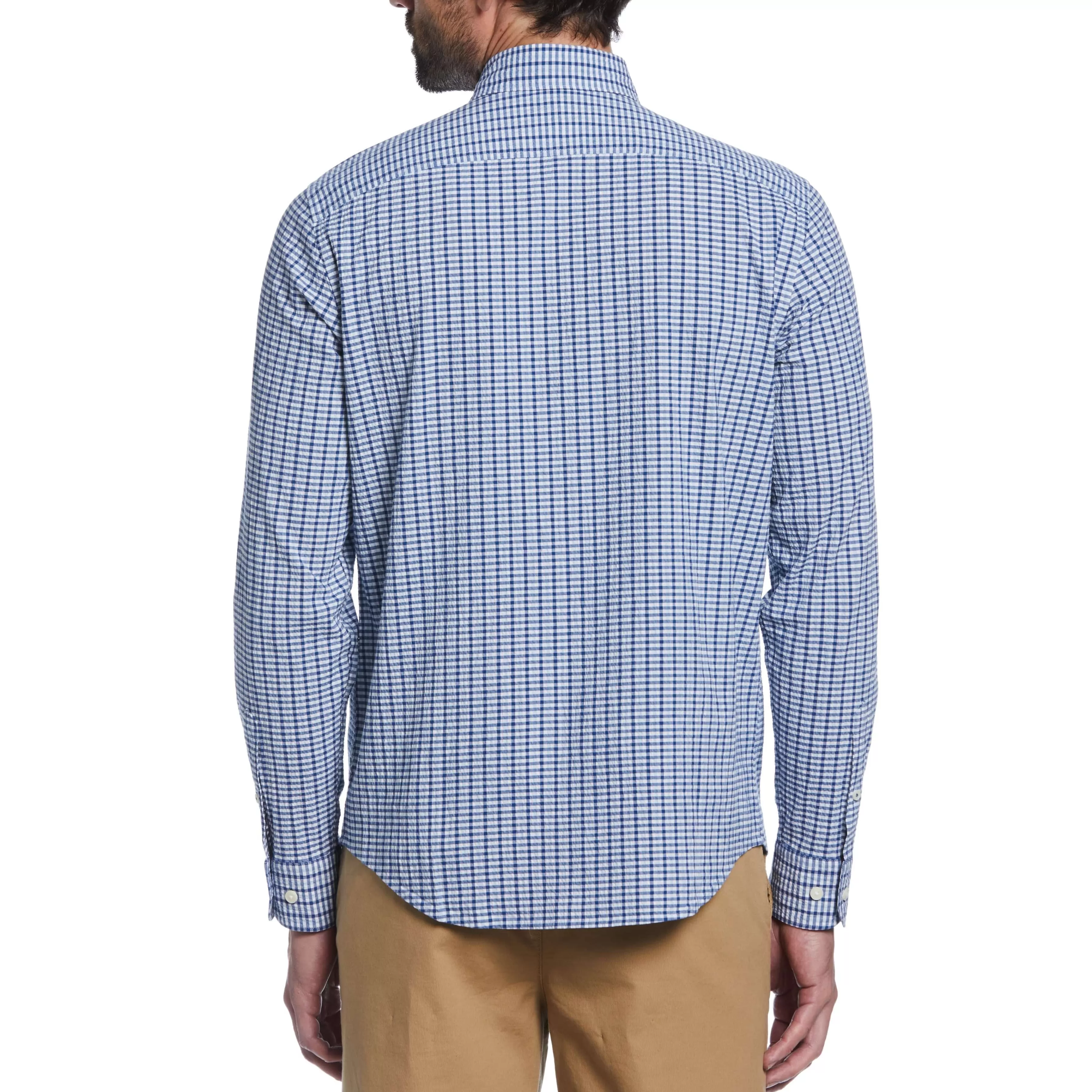 New Slim Fit Plaid Shirt Men Shirts