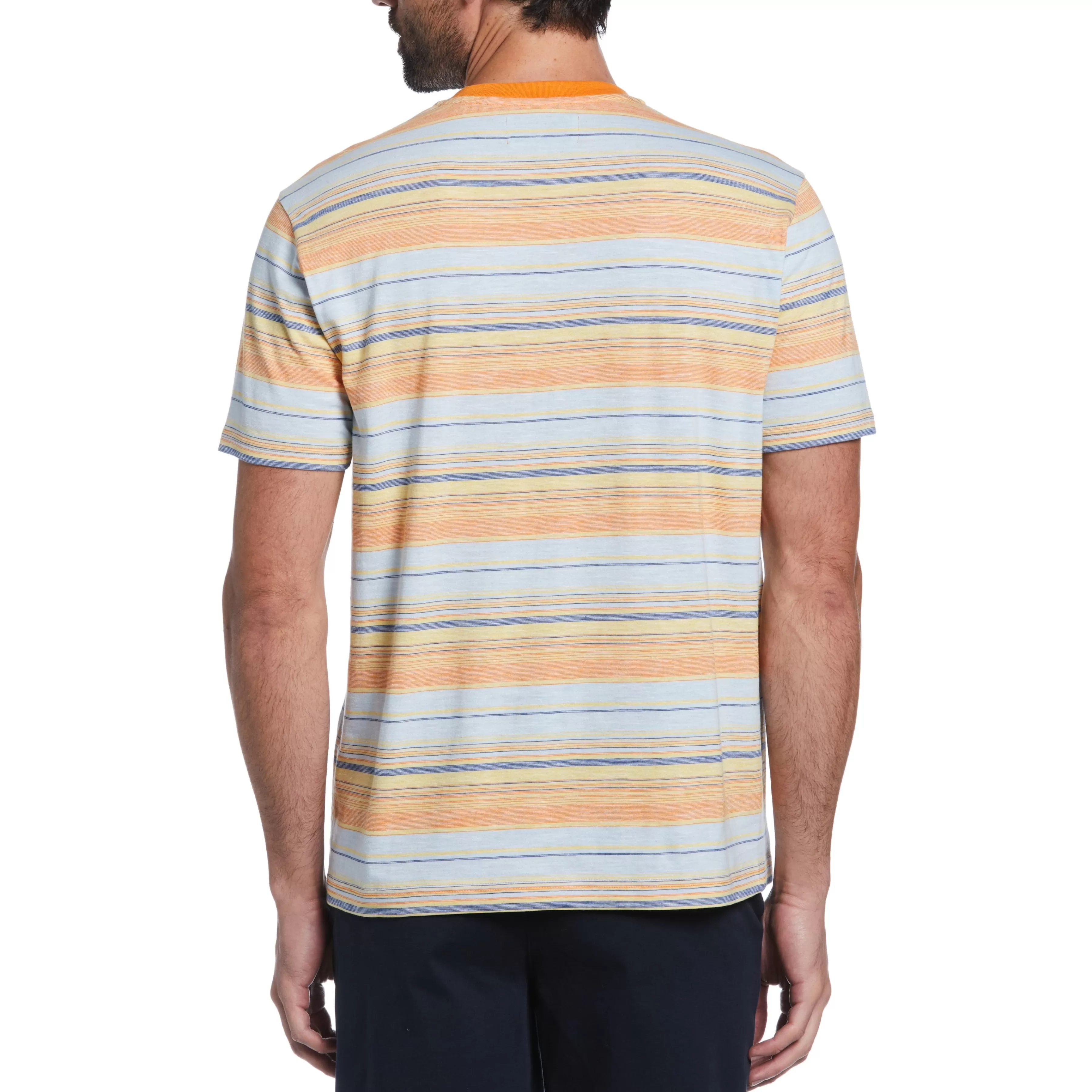 Best Sale Slub Engineered Stripe Tee Men Tees