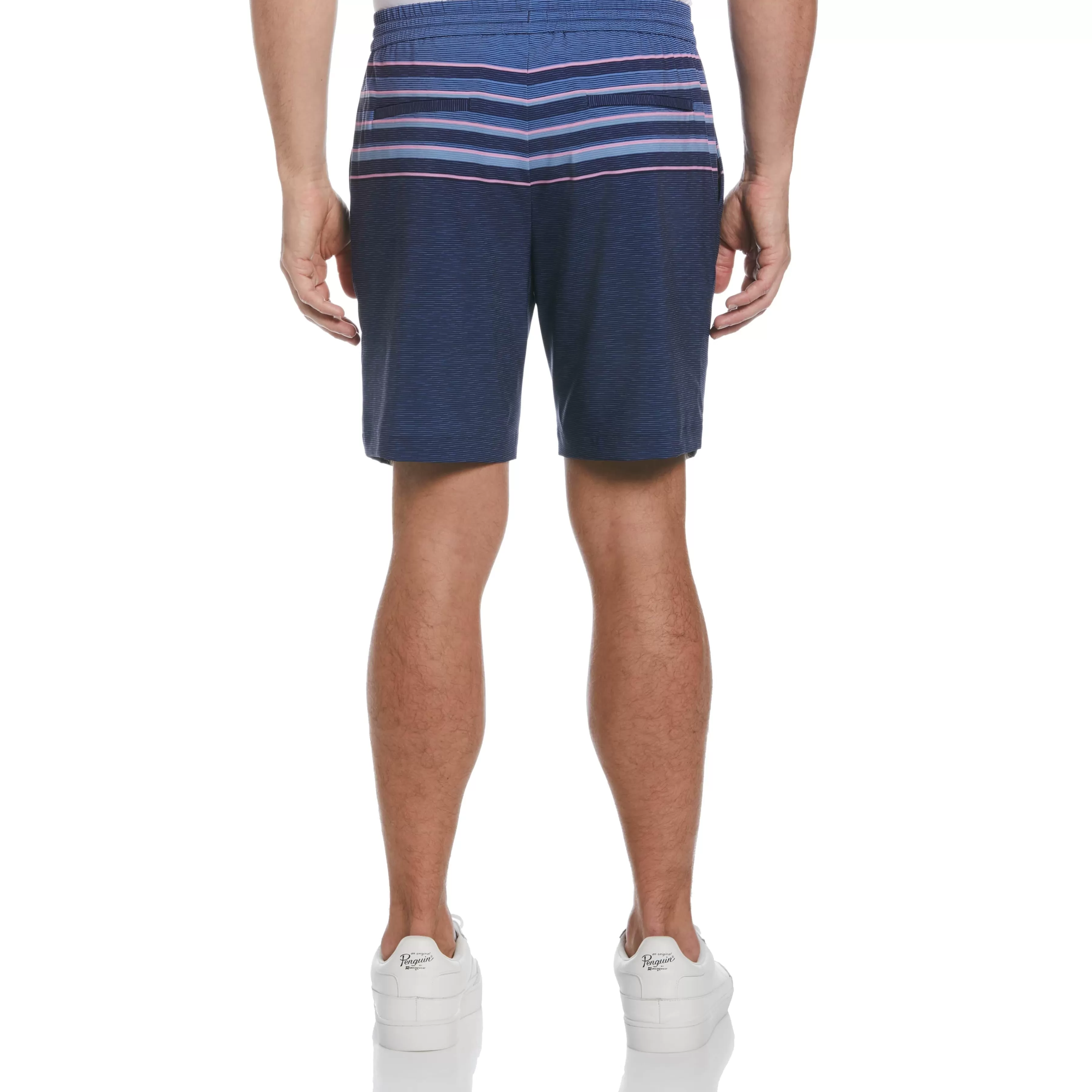 New Slub Stripe Block 8 Men Shorts
