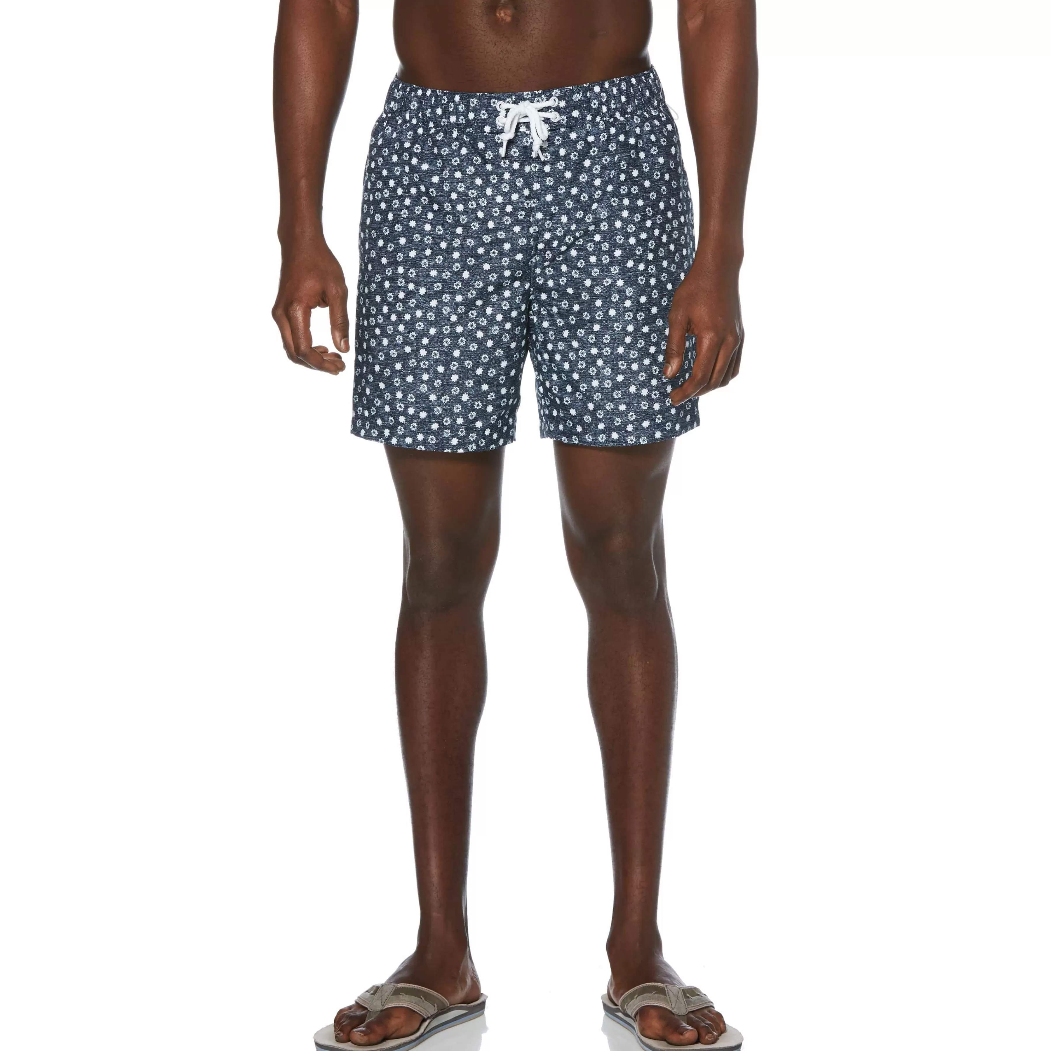 New Snowflake Print Swim Short Men Swim