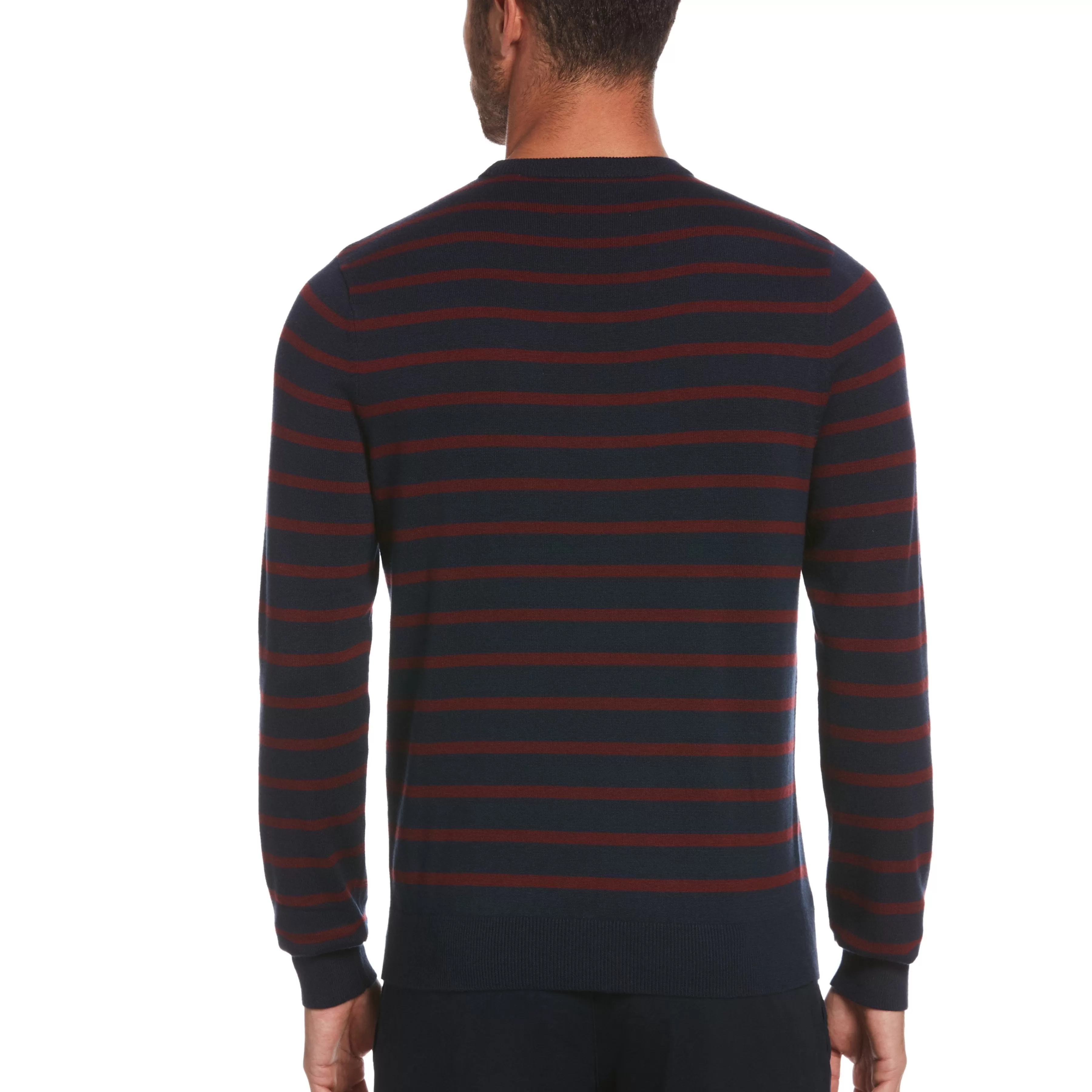 Online Stripe Crew Neck Sweater Men Sweaters