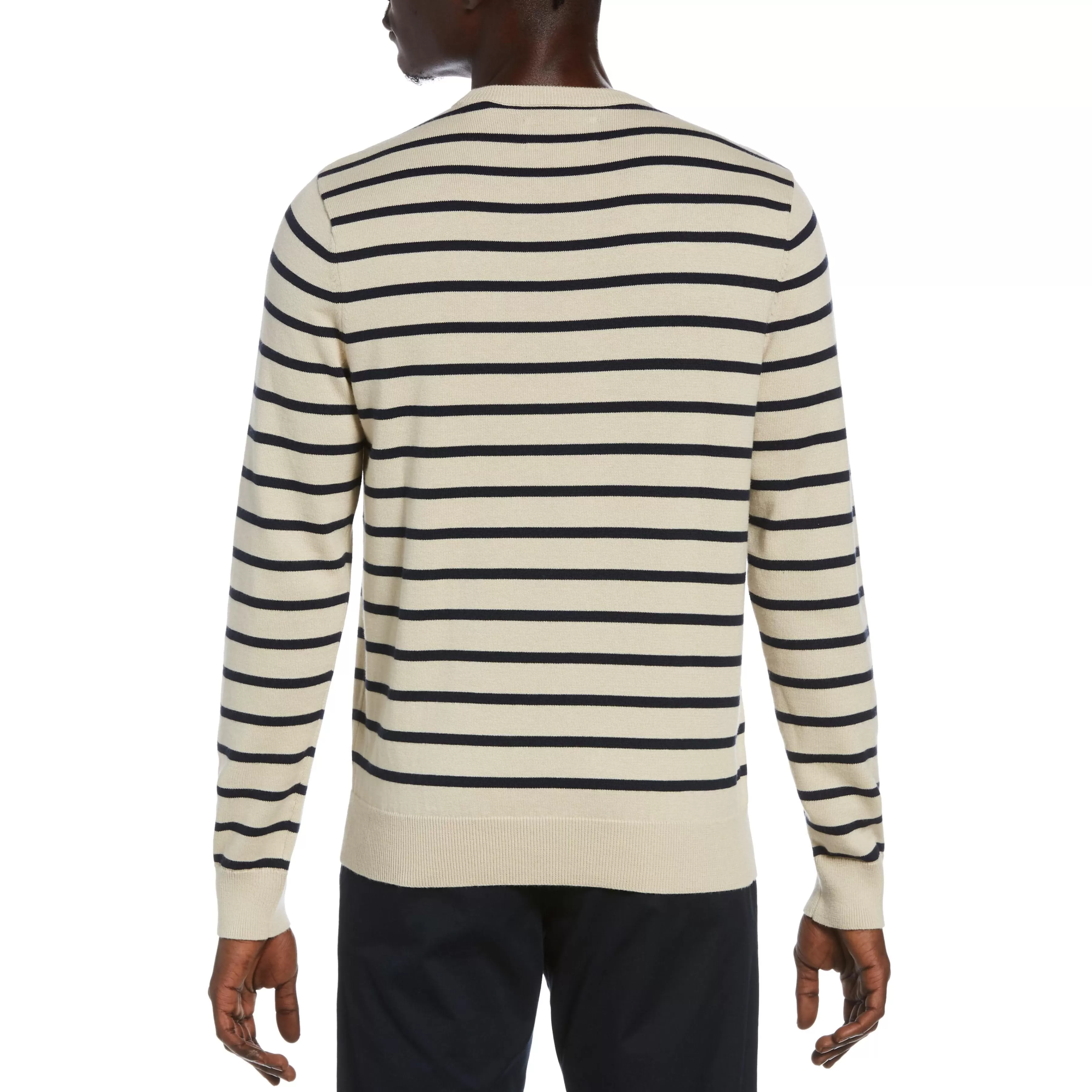 Shop Stripe Crew Neck Sweater Men Sweaters