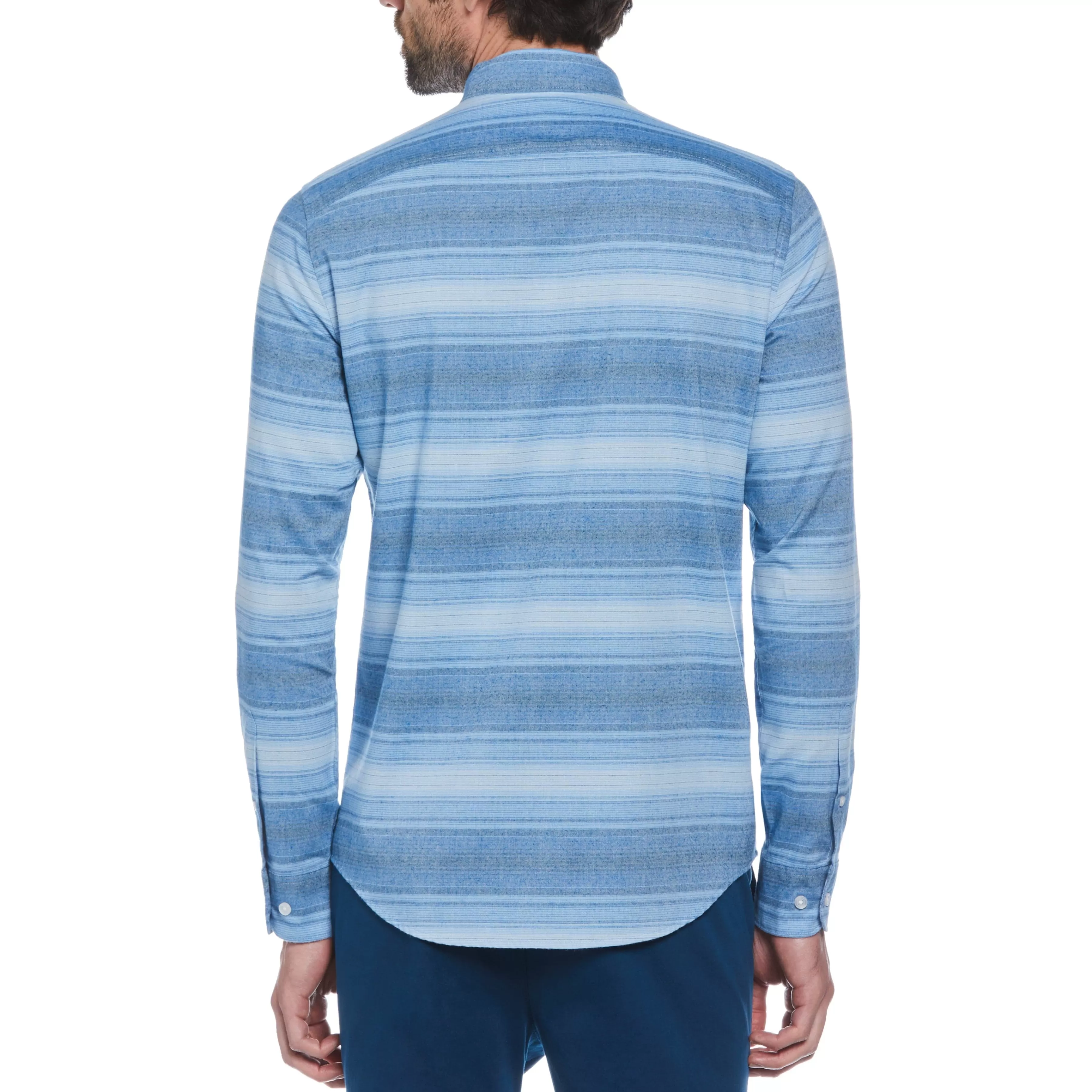 Online Stripe Flannel Shirt Men Shirts