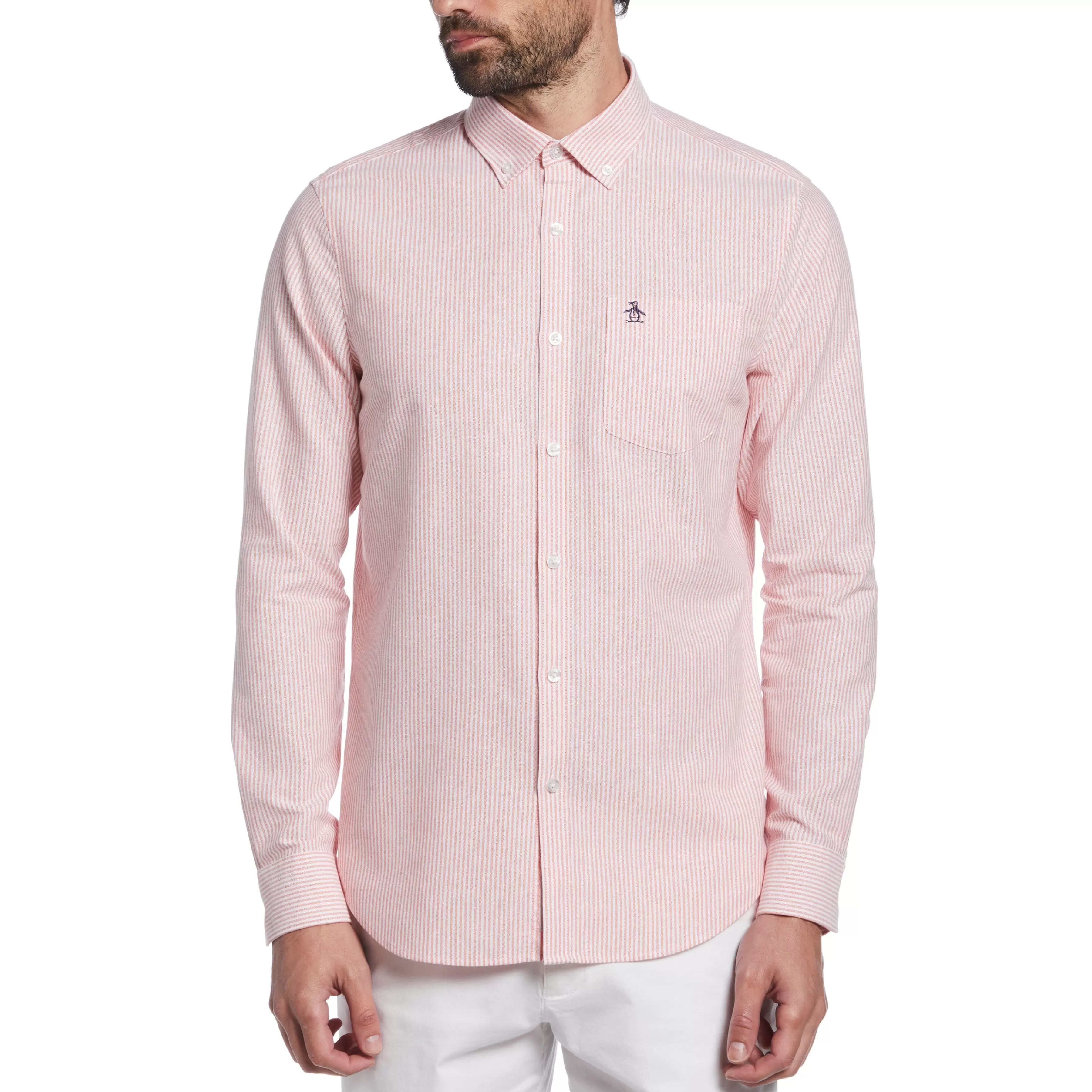 Shop Stripe Oxford Shirt Men Shirts